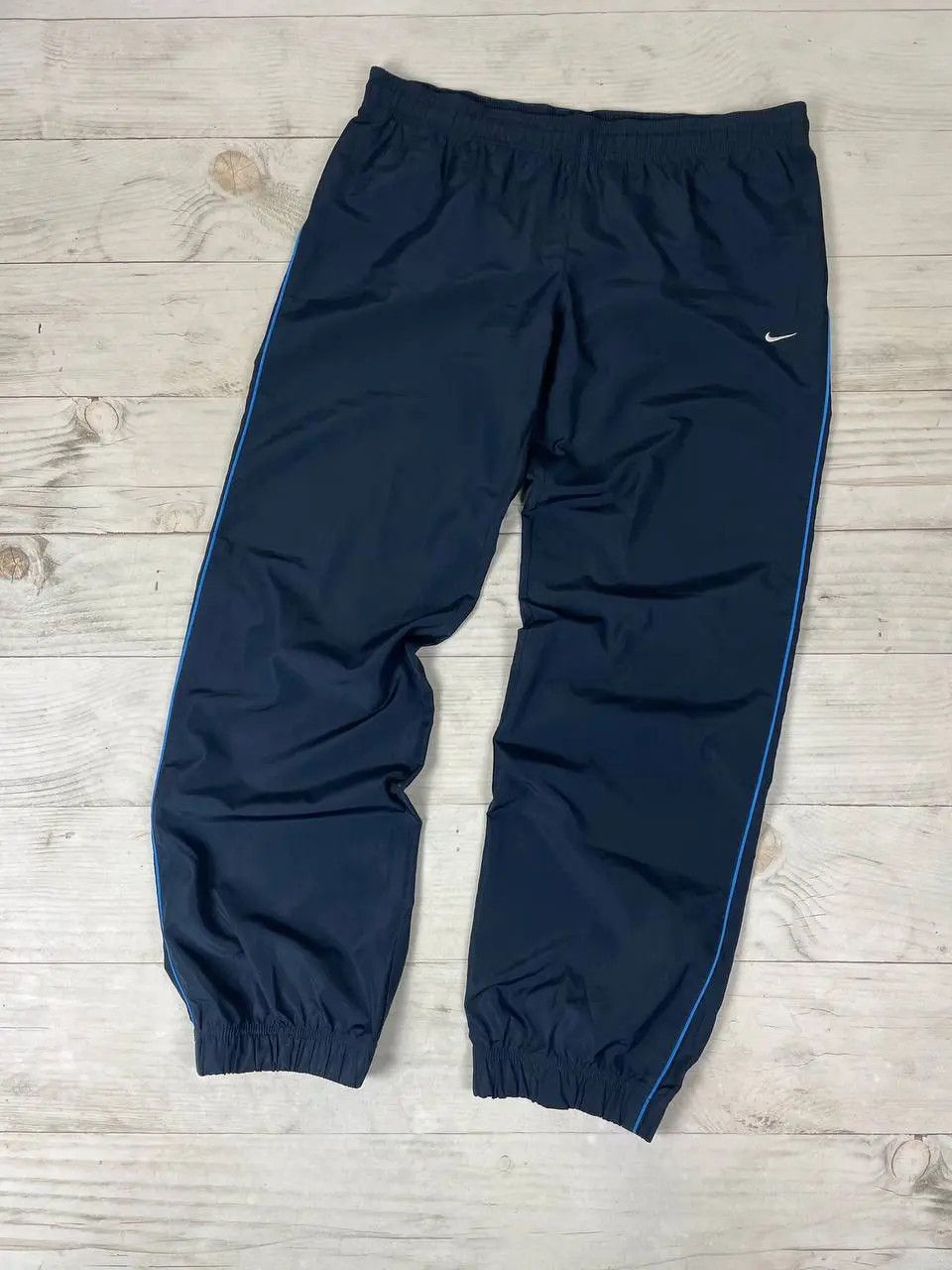 Nike Vintage Nike Nylon Pants Striped Track 00s Swoosh Size US 34 / EU 50 - 2 Thumbnail