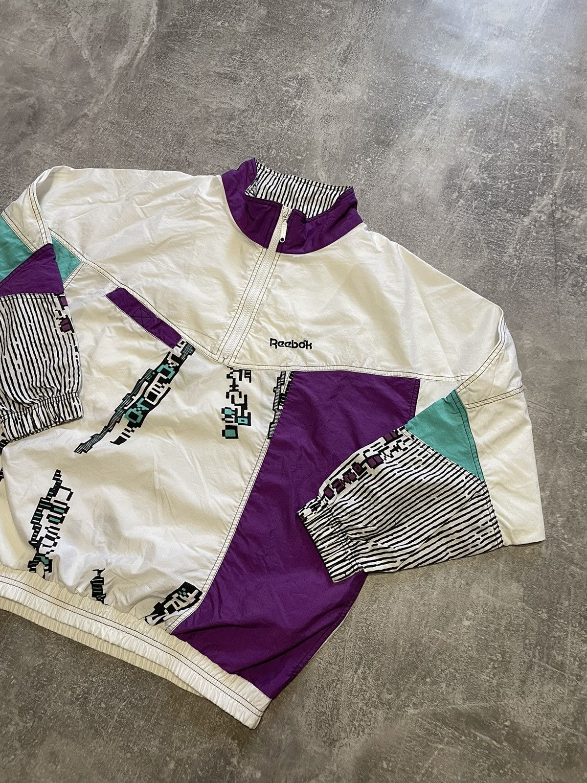 Reebok × Vintage Rare Reebok Light Jacket Retro 90s Size US M / EU 48-50 / 2 - 2 Thumbnail