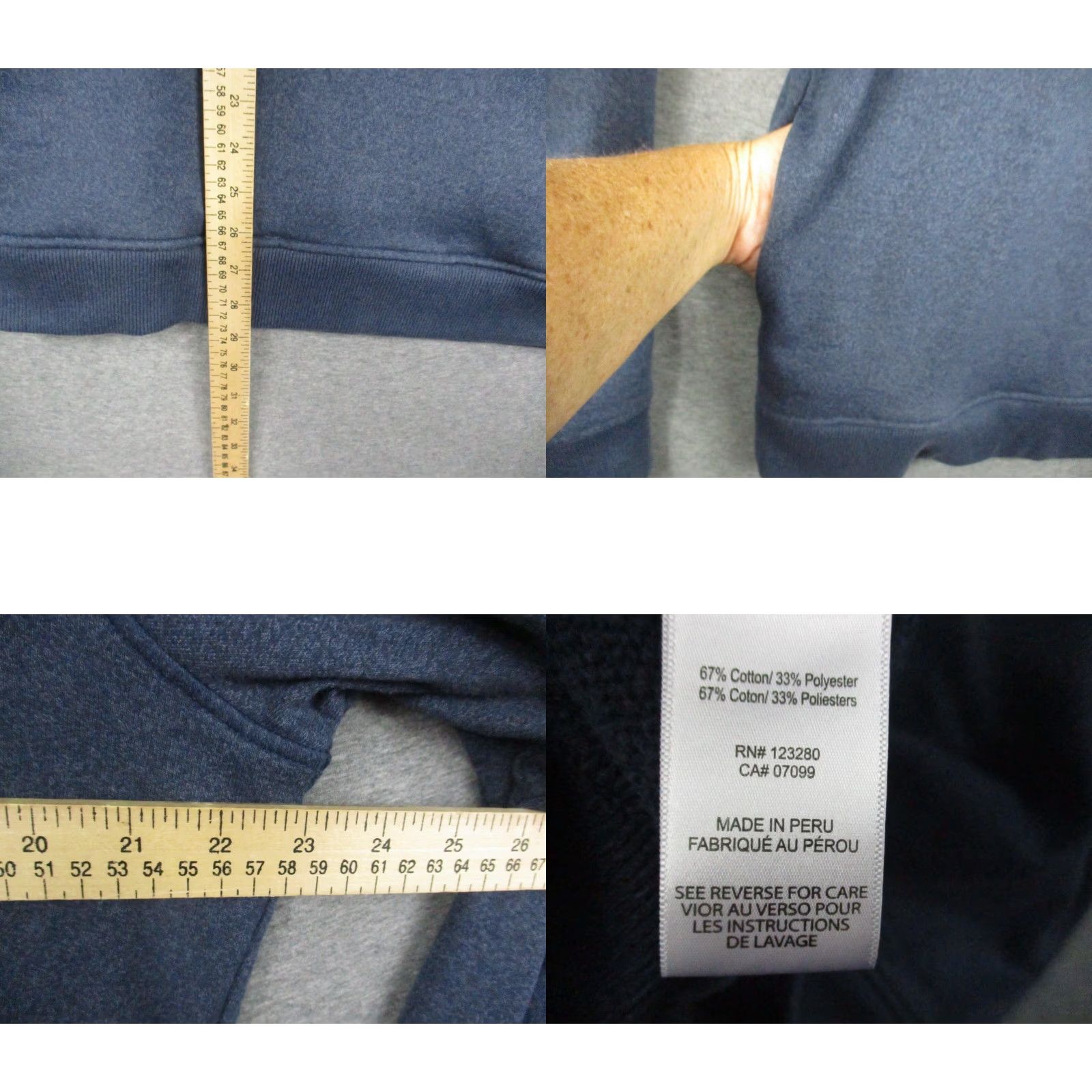 TravisMathew Travis Mathew Pullover Men Blue Large 1/2 Button Up Long Sleeve Fleece Jacket Size US L / EU 52-54 / 3 - 8 Thumbnail