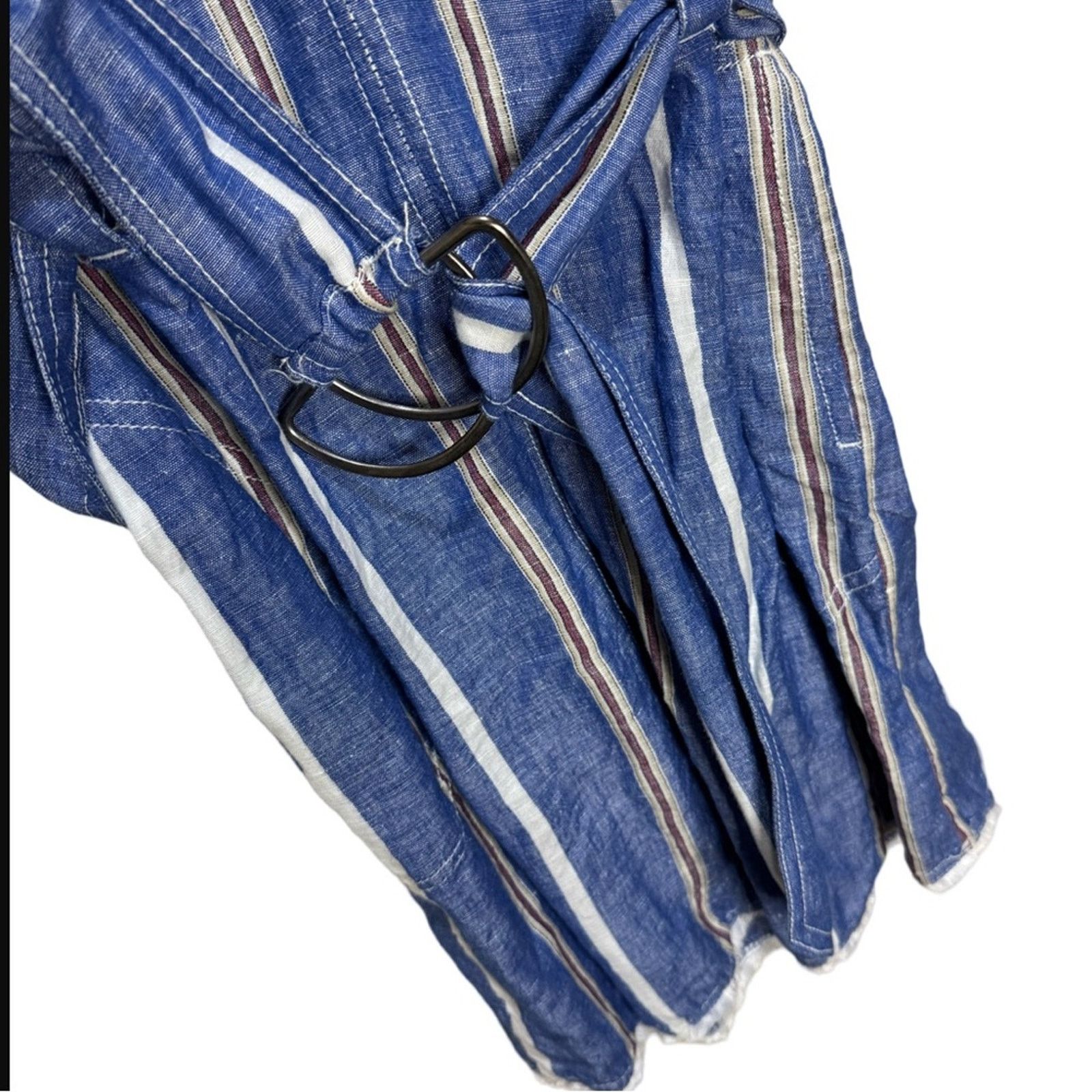 Anthropologie Anthropologie Pilcro‎ Striped Linen Blend Dress Size M / US 6-8 / IT 42-44 - 4 Thumbnail