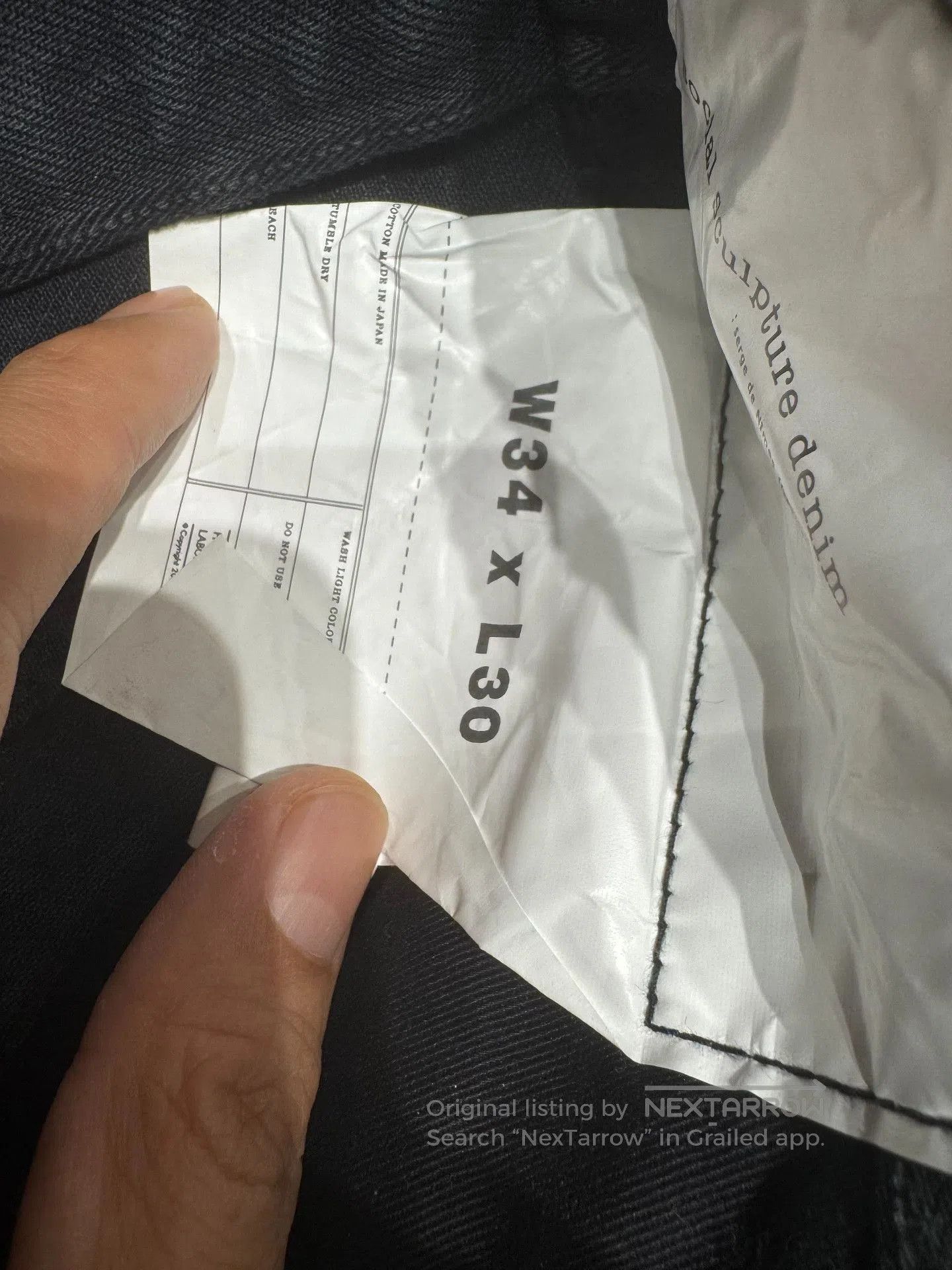 Visvim Visvim 12D17 Dark Gray Distressed Jeans. Size US 34 / EU 50 - 3 Thumbnail