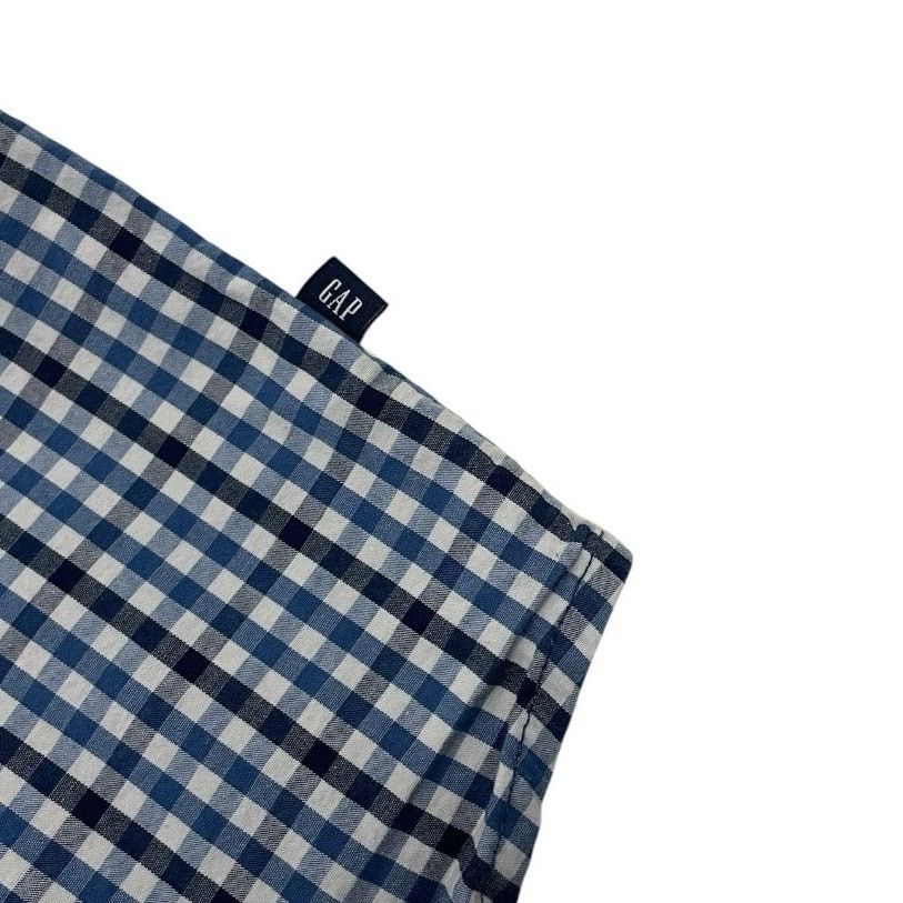 Gap GAP Mens Blue Plaid Short Sleeve Button Down Shirt Size US XXL / EU 58 / 5 - 4 Thumbnail