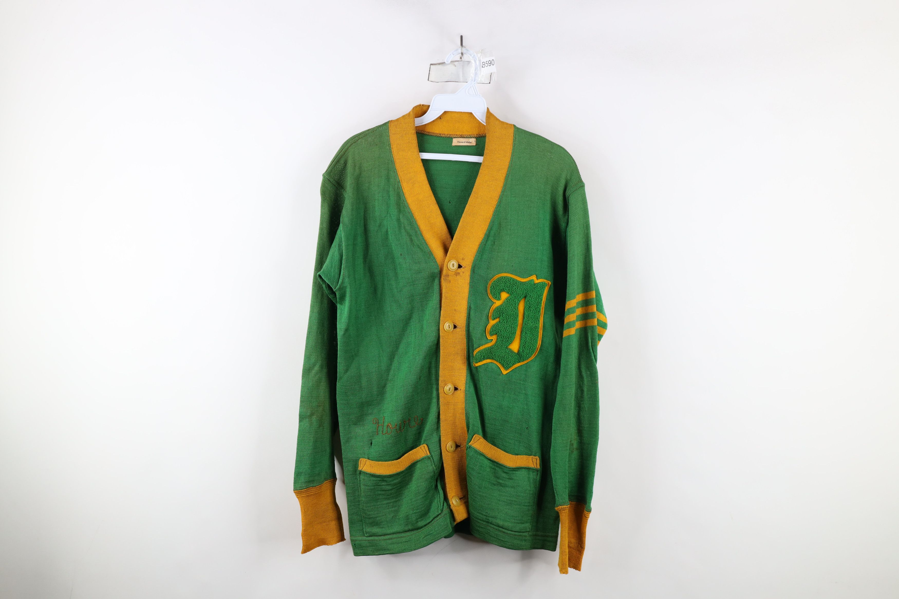 Vintage 50s Streetwear Stitch Varsity Letterman Sweater