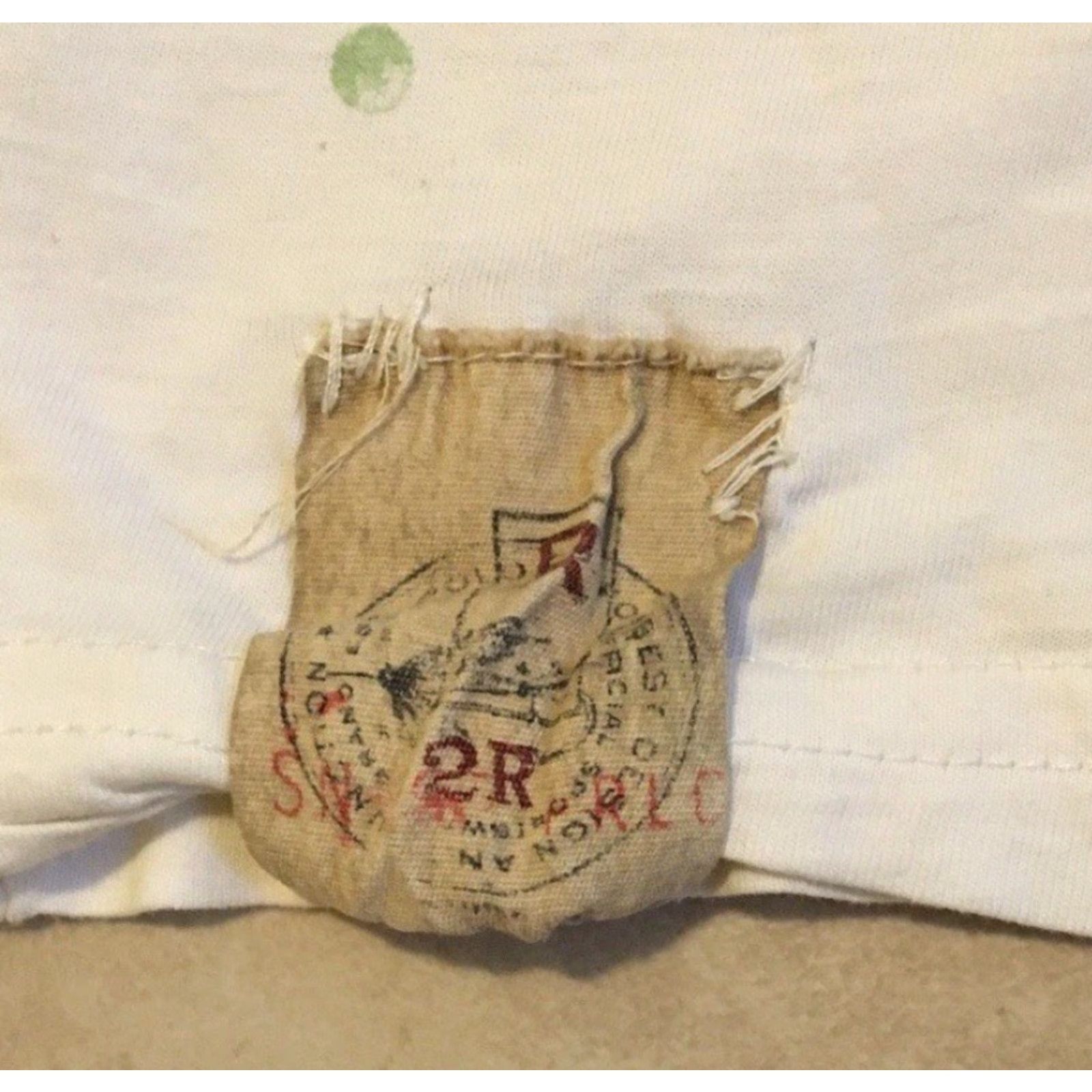 Nautica Vtg 90s Polo Ralph Lauren Canoeing Shirt M White Distressed Ringer Sailing Surf Yachting Beach Vintage Polo Ralph Lauren Mens Shirt Size US M / EU 48-50 / 2 - 5 Thumbnail