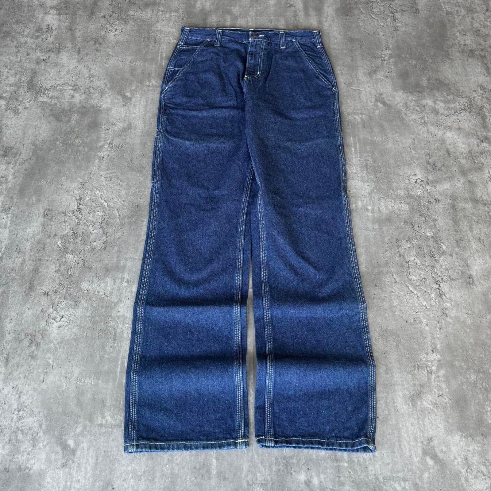Carhartt × Carhartt Wip × Vintage Y2K Carhartt Baggy Carpenter Denim Streetwear Skater Jeans Size US 29 - 2 Thumbnail