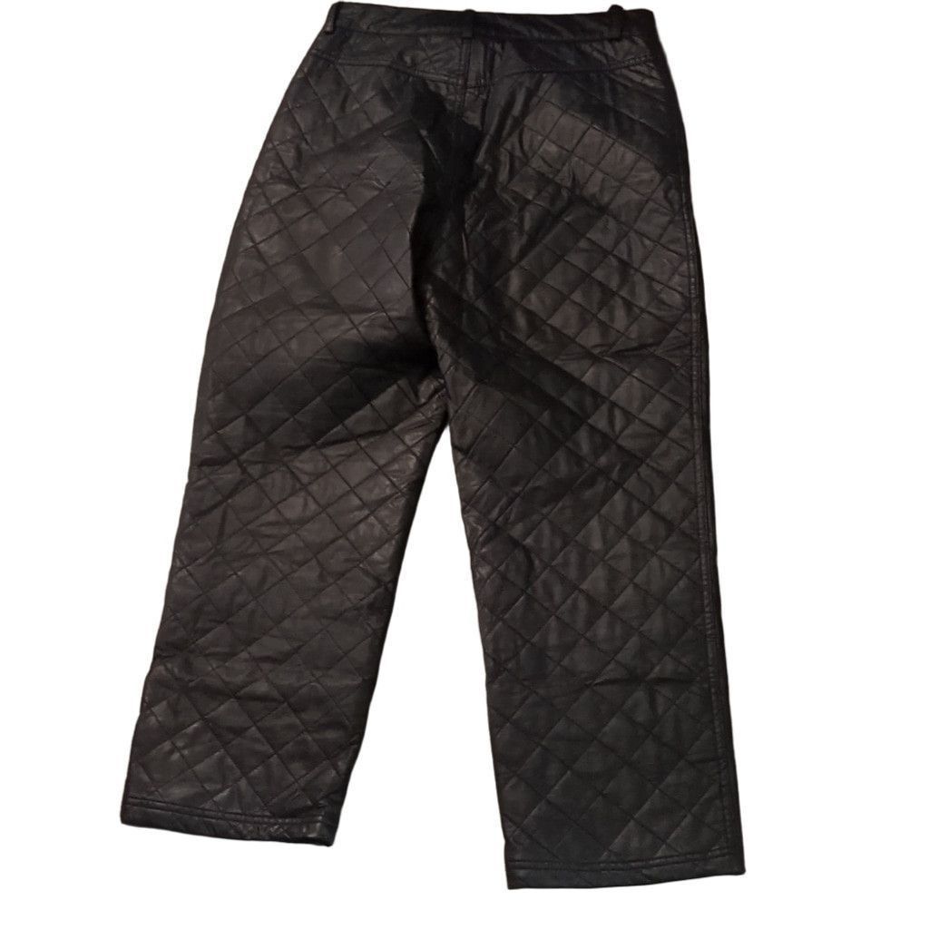 Zara Zara Faux Leather Quilted Pants Size Medium Size 29" - 5 Thumbnail