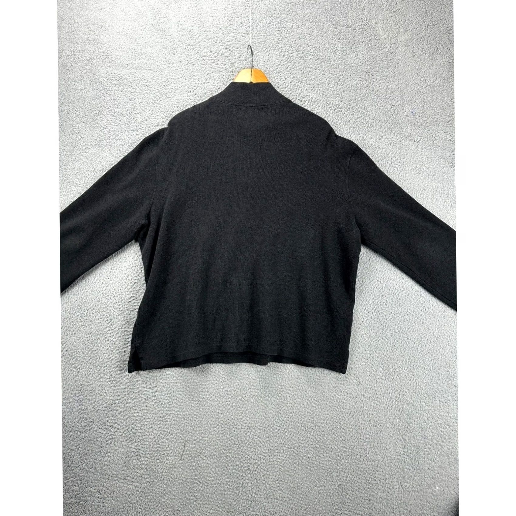 Polo Ralph Lauren Polo Ralph Lauren Sweatshirt Mens XL Black Pony Quarter Zip Pullover Mock Neck Logo Zipper 100% Cotton Pullover Sweatshirt Size US XL / EU 56 / 4 - 2 Thumbnail