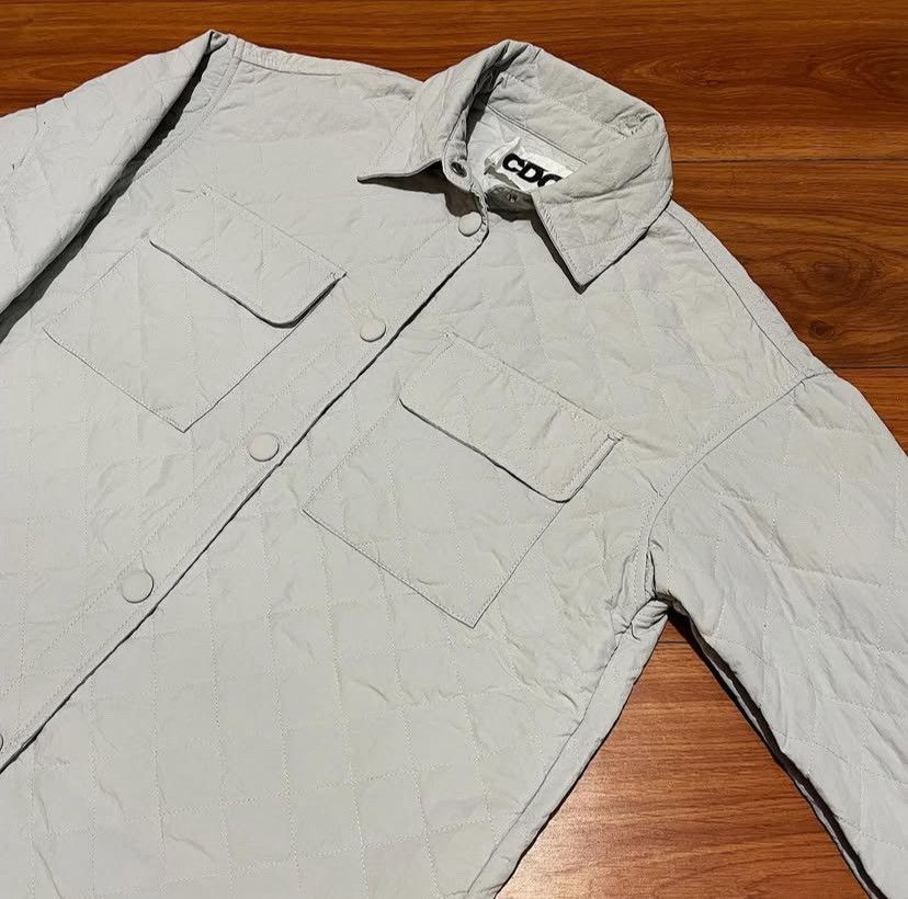 Comme des Garcons CDG Comme Des Garcons Quilted Shirt Light Blue Size US M / EU 48-50 / 2 - 2 Thumbnail