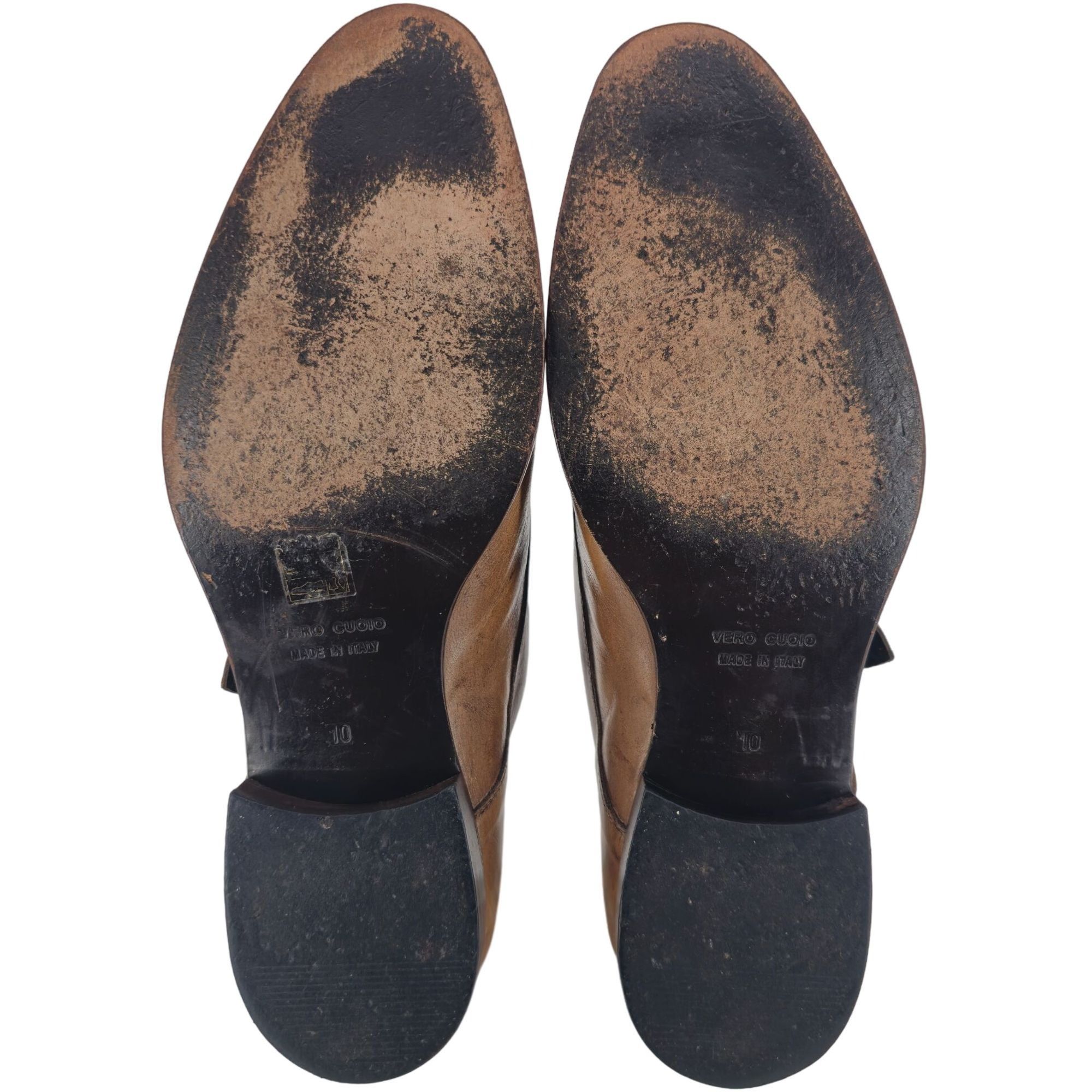 Mauri VINTAGE More by Mauri Italy Dress Shoes Mens 10 Patina Brown Size US 10 / EU 43 - 3 Thumbnail