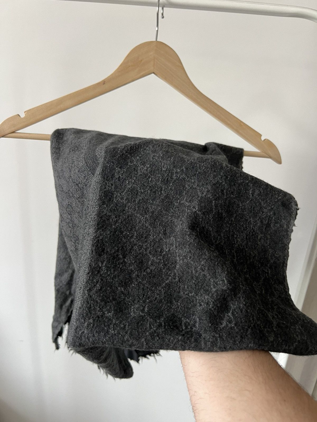 Gucci Vintage Gucci Scarf Wool Monogram Size ONE SIZE - 5 Thumbnail
