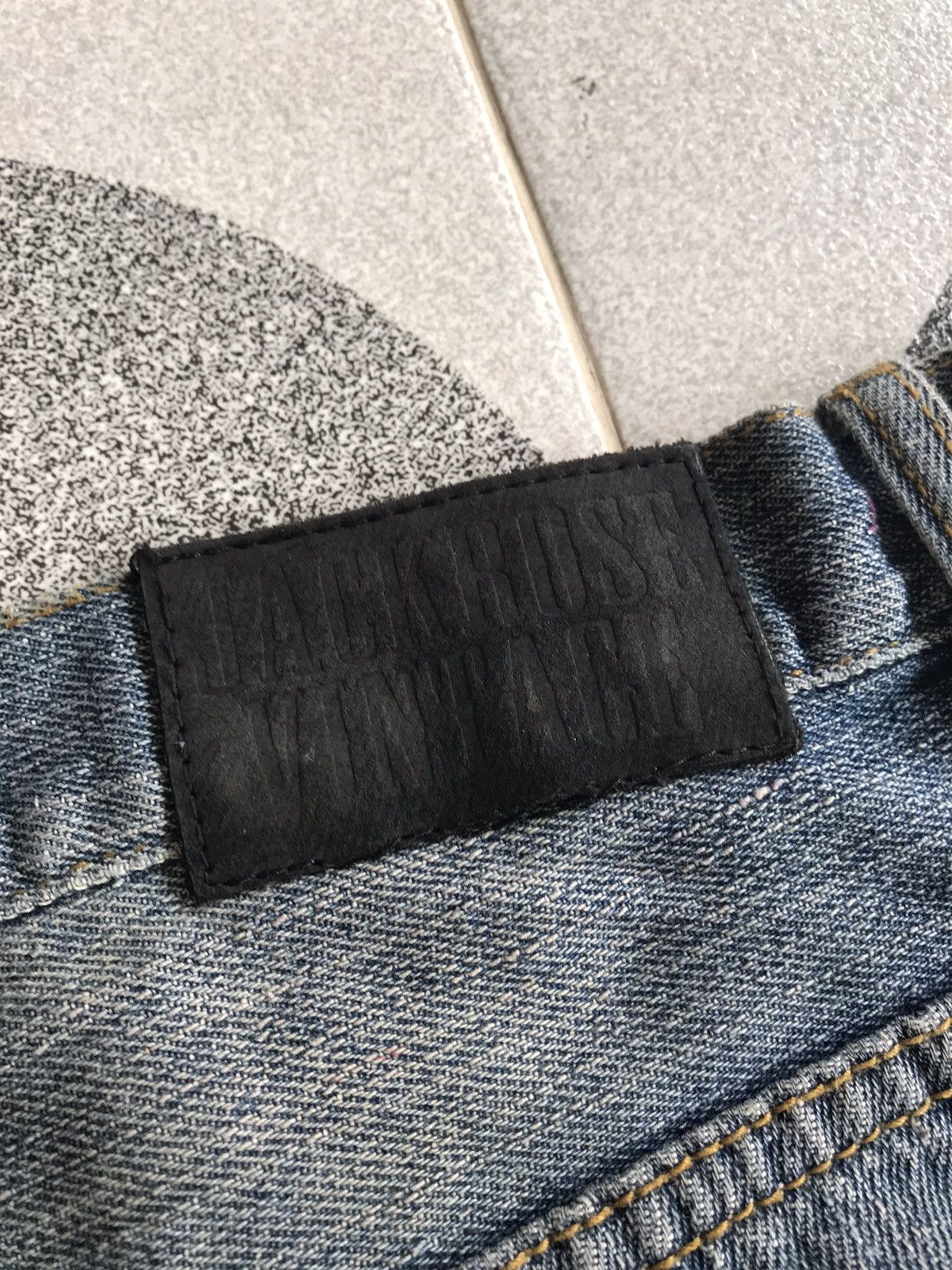 If Six Was Nine × Japanese Brand × Le Grande Bleu (L.G.B.) Jackrose Distressed Flare Denim Size US 33 - 7 Thumbnail
