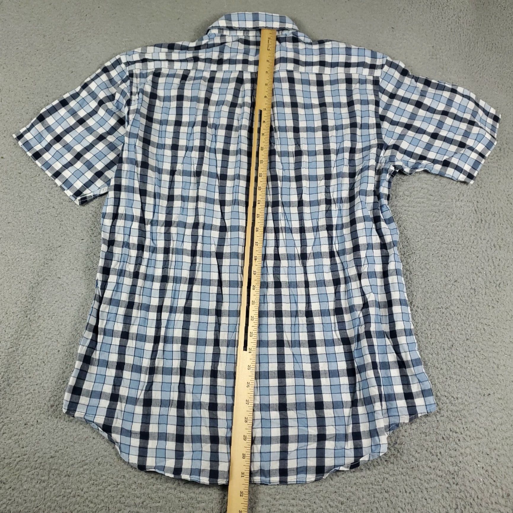 Brooks Brothers Brooks Brothers Button-Up Shirt Mens Medium Blue Plaid Short Sleeve Casual Classic Size US M / EU 48-50 / 2 - 3 Thumbnail
