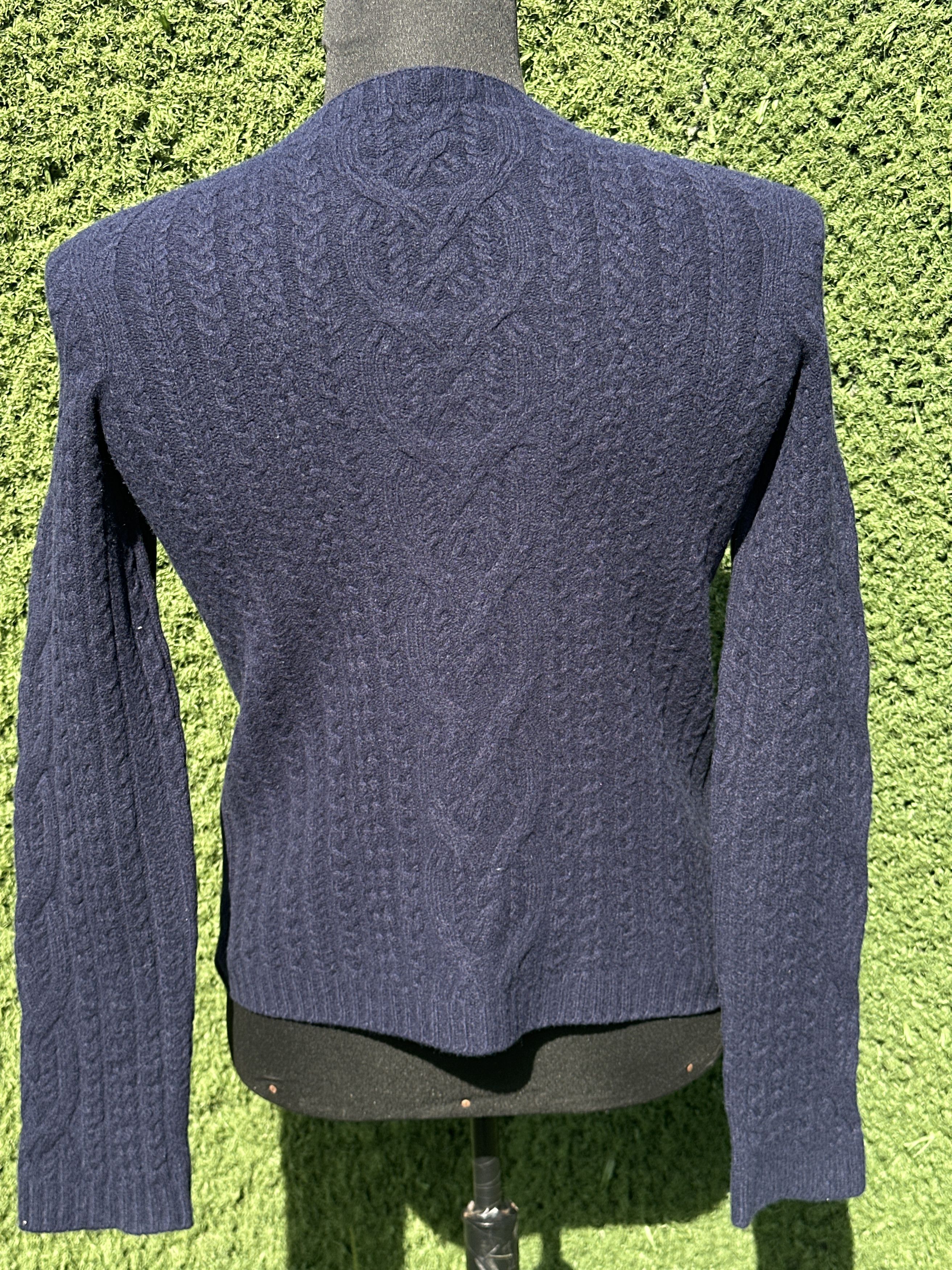The Row 1950$ The Row Chunky Cable Knit Women Navy Pullover Size S M Size S / US 4 / IT 40 - 2 Thumbnail
