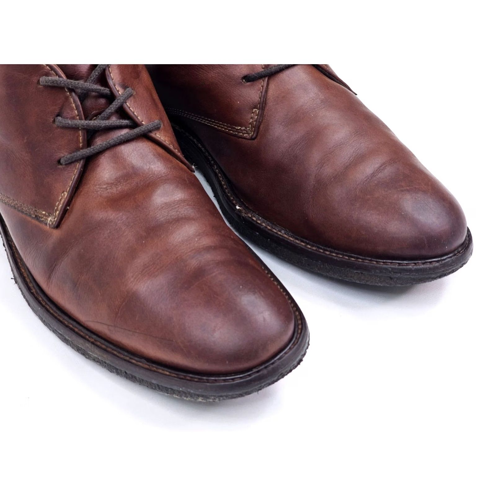 Johnston & Murphy Johnston & Murphy Copeland Chukka Boots Brown Leather Sheepskin Men 7.5M Size US 8 / EU 41 - 3 Thumbnail