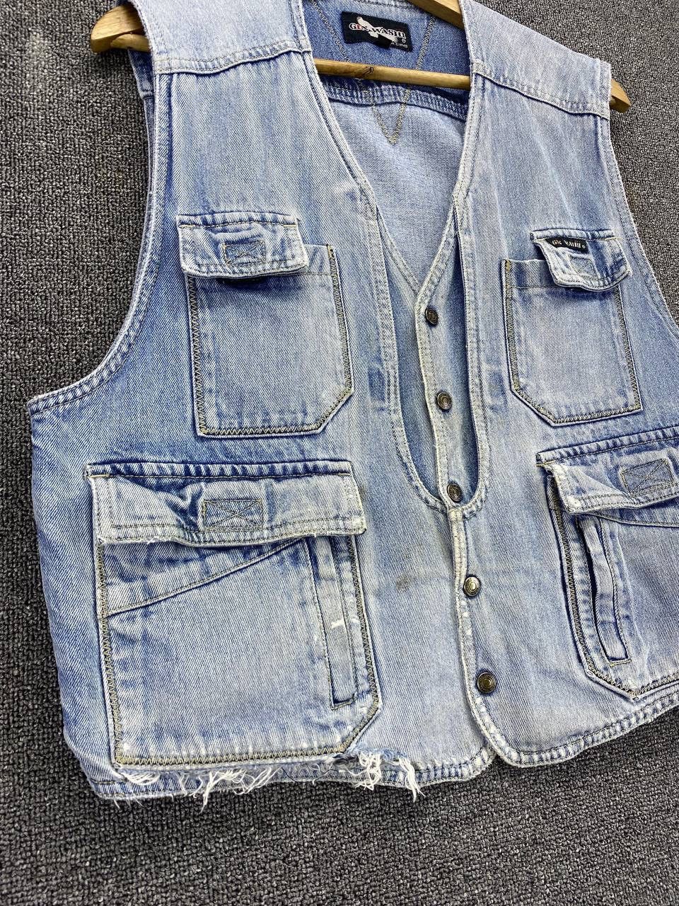 Vintage Vintage Gin Washi Rare Light Wash Denim Vest Size L / US 10 / IT 46 - 3 Thumbnail