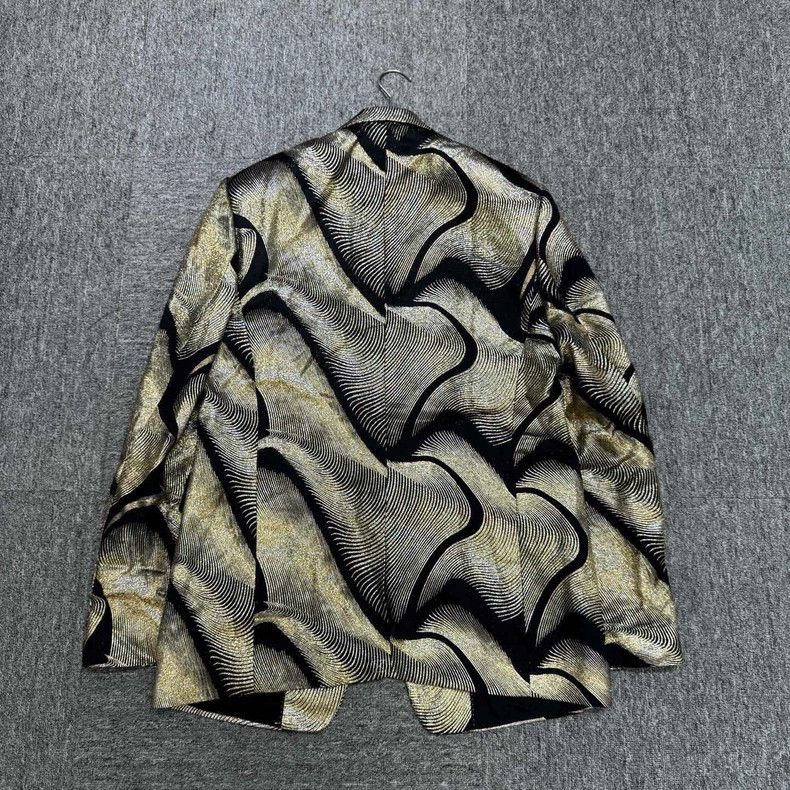 Dries Van Noten DRIES VAN NOTEN size:50 Optical vortex suit jacket Size XS / US 0-2 / IT 36-38 - 2 Thumbnail