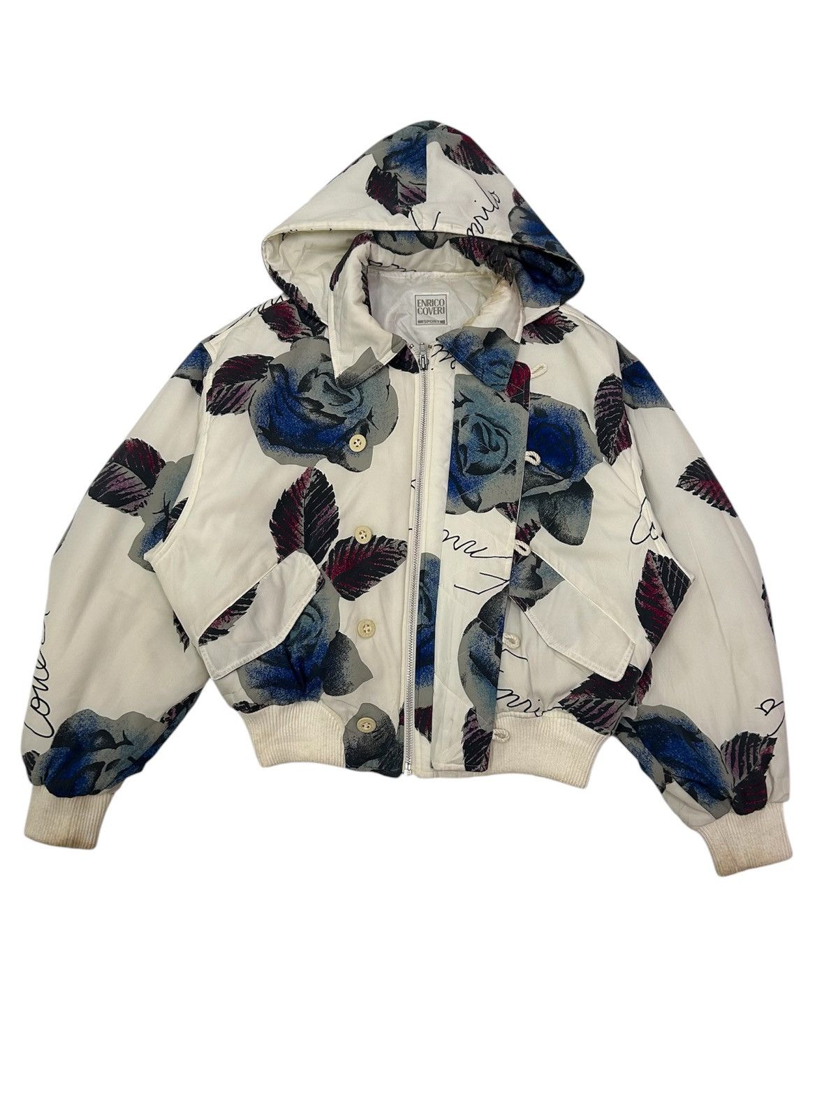 Designer × Enrico Coveri Vintage ENRICO COVERI Sport Blossom Full Zipper Jacket Size US M / EU 48-50 / 2 - 1 Thumbnail