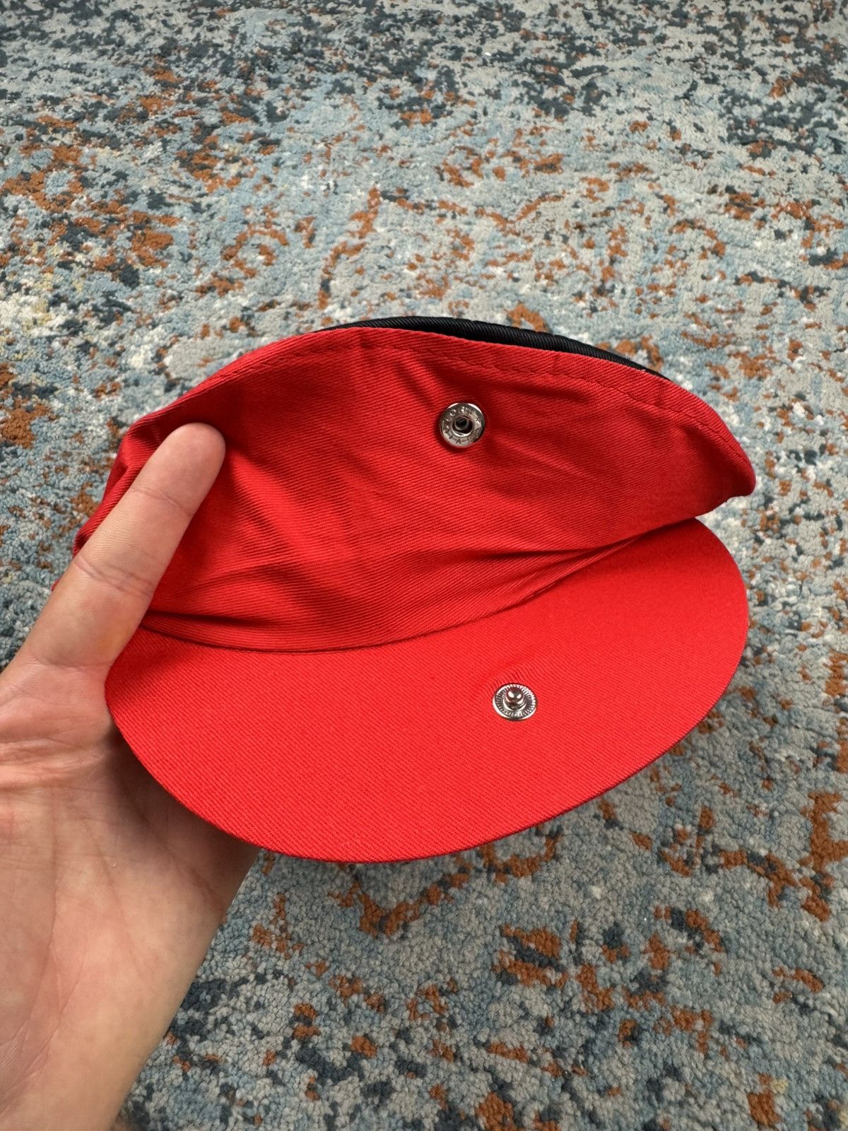 Vintage Vintage 80s Shell Ferrari f1 racing flat cap hat Size ONE SIZE - 7 Thumbnail