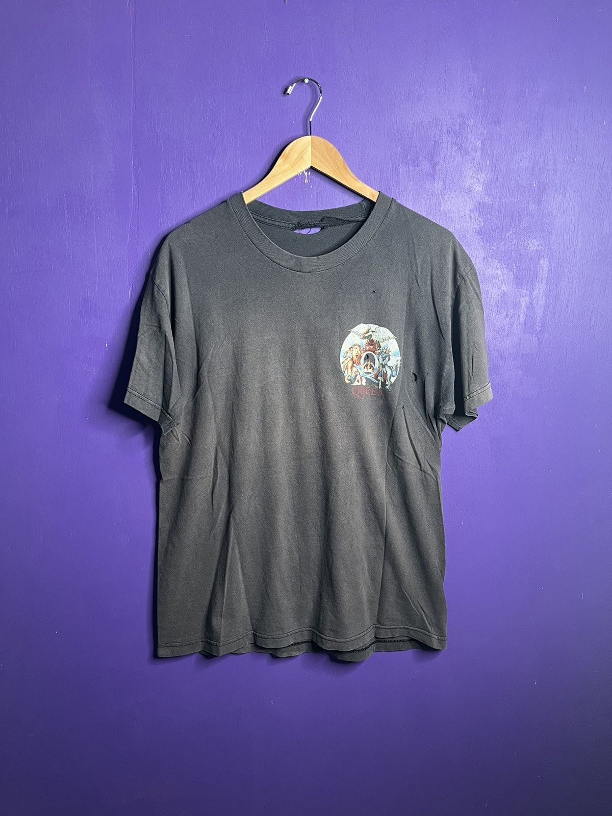 Band Tees × Vintage Vintage 90s Queen bohemian raphsody mullet tee Size US L / EU 52-54 / 3 - 1 Thumbnail