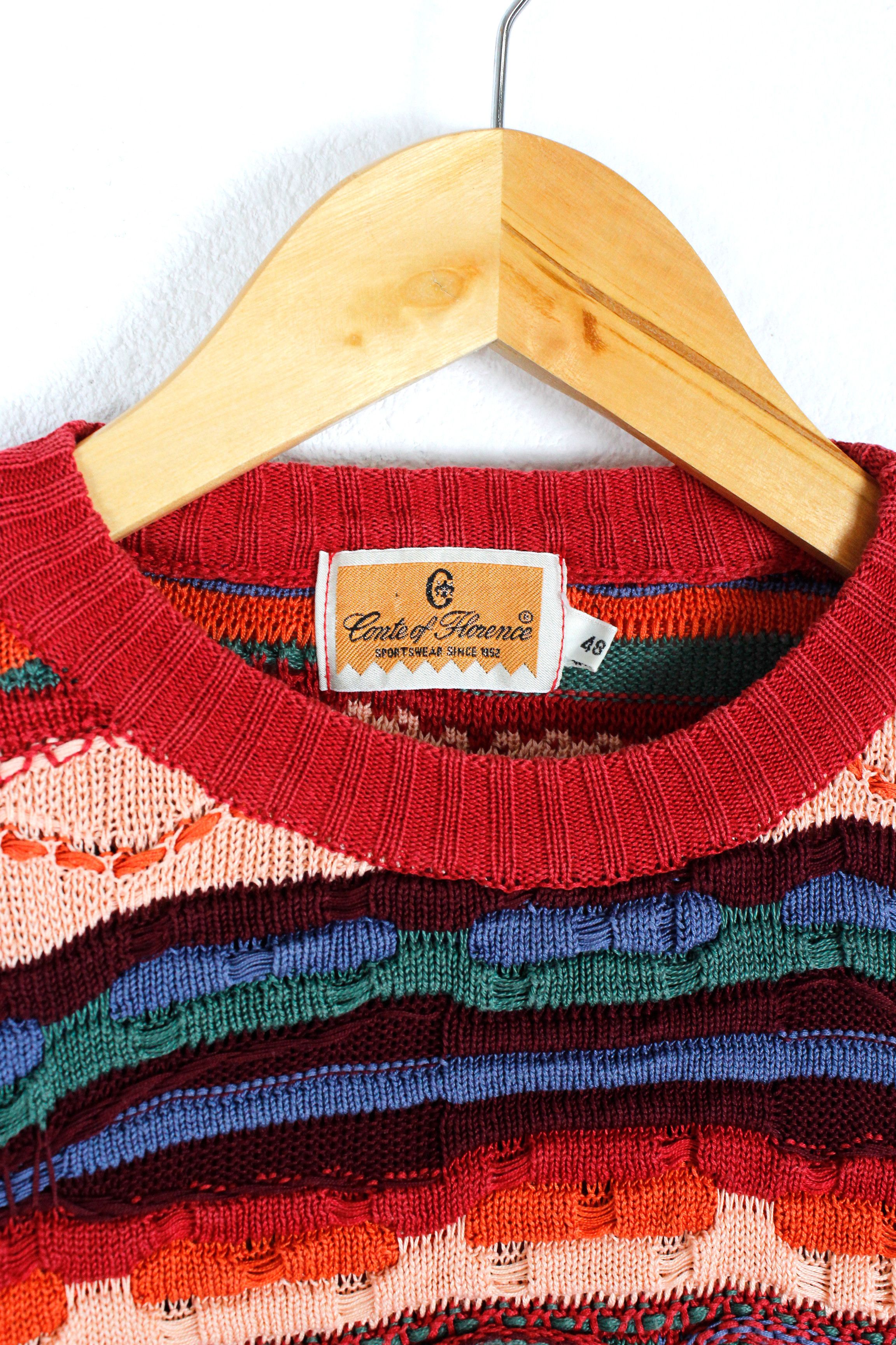 Conte of Florence Vintage Conte Of Florence Coogi Style 3d Knit Sweater Size US M / EU 48-50 / 2 - 5 Thumbnail