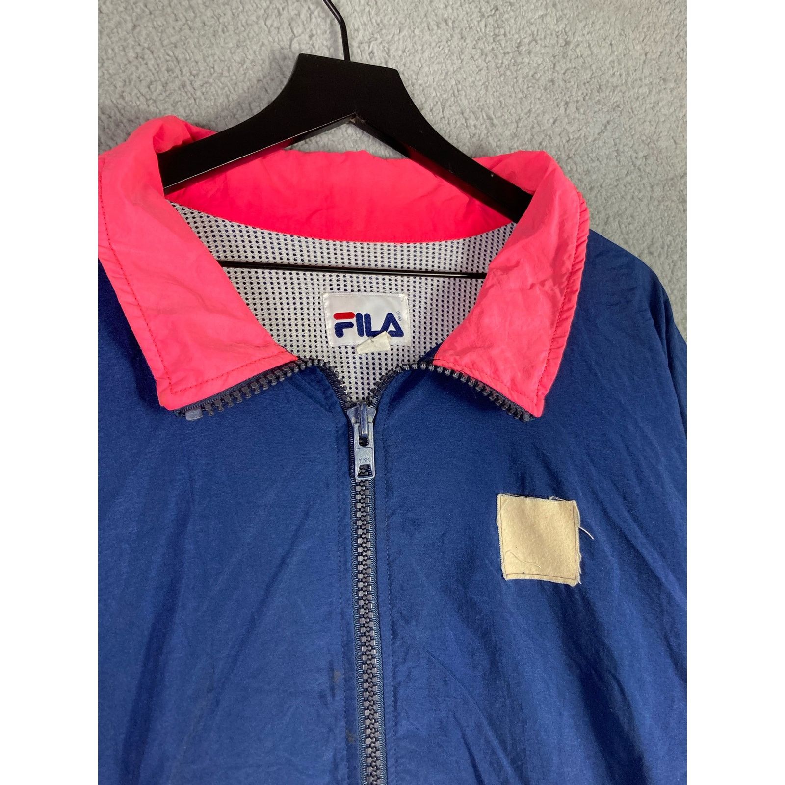 Fila Vintage Fila Jacket Neon Pink Blue Made in USA Large Size US L / EU 52-54 / 3 - 8 Thumbnail