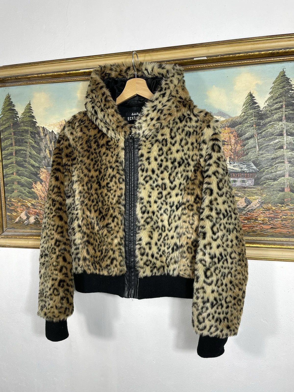 ジャケット・アウター archive grunge 00s Design leopard far archive grunge 00s Design leopard far