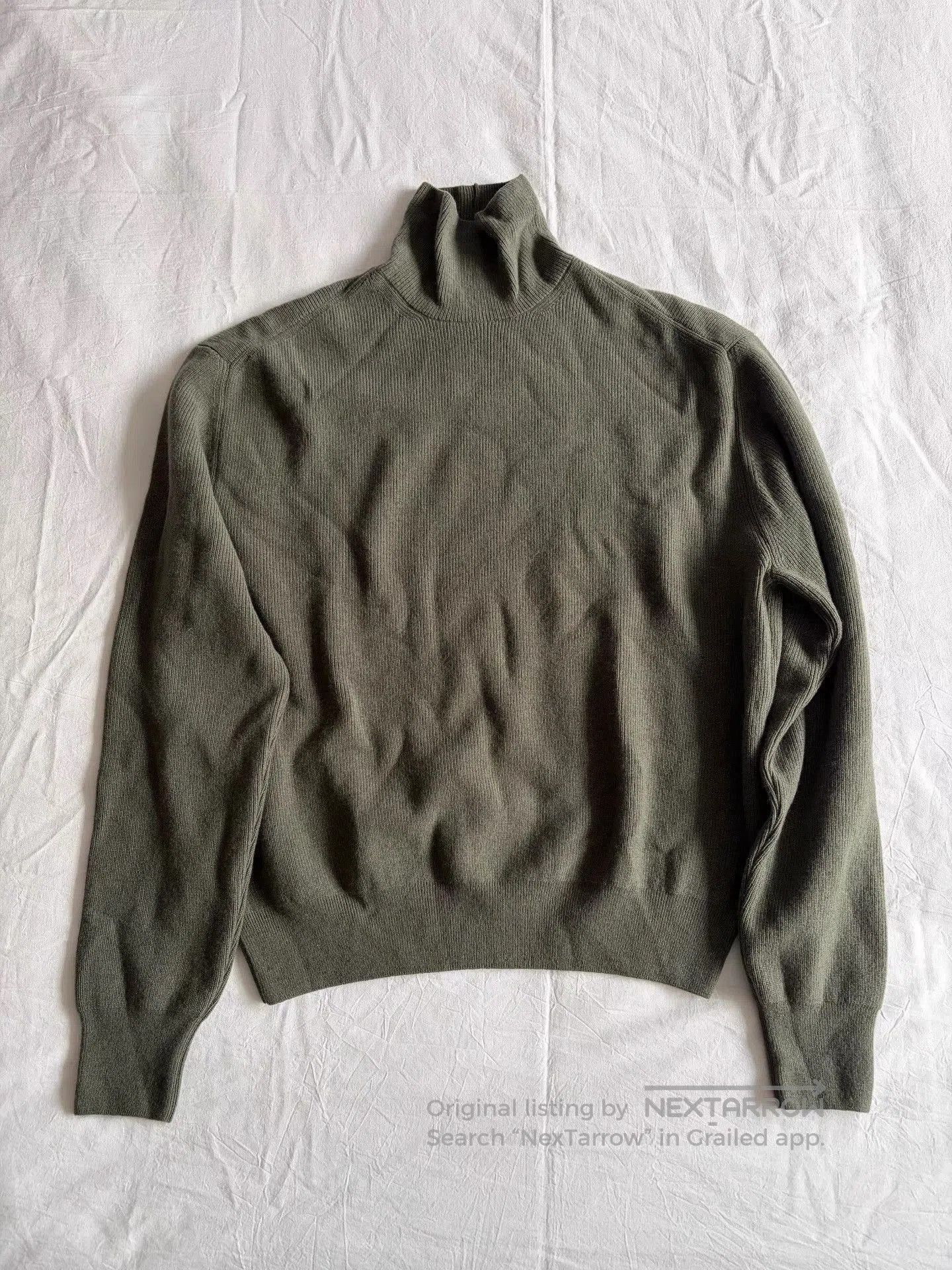 Lemaire Green Turtleneck Sweater - Size S. Size US S / EU 44-46 / 1 - 1 Thumbnail