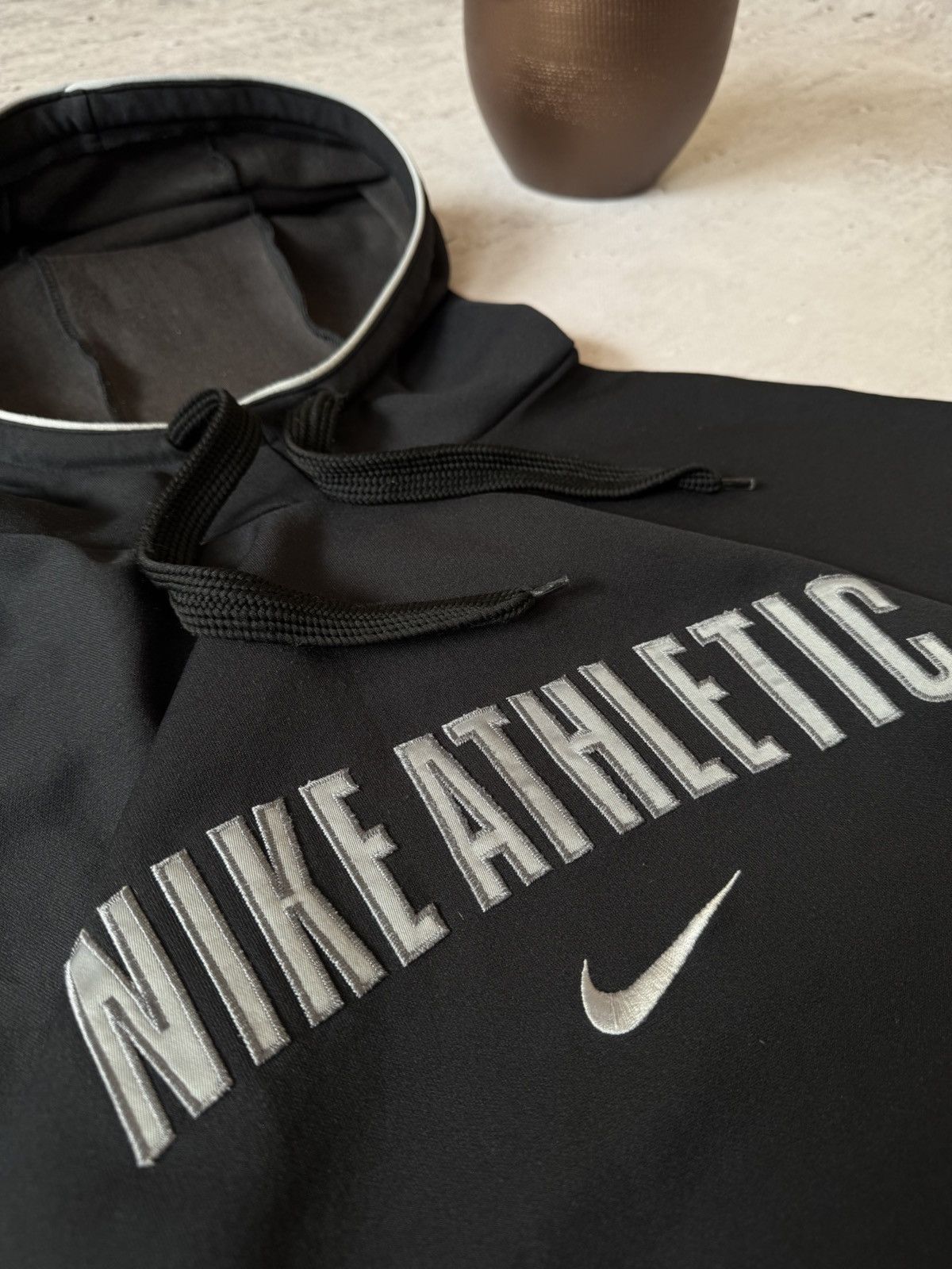 Nike × Vintage NIKE VINTAGE 00s y2k OVERSIZE BAGGY HOODIE CENTER LOGO Size US XL / EU 56 / 4 - 4 Thumbnail