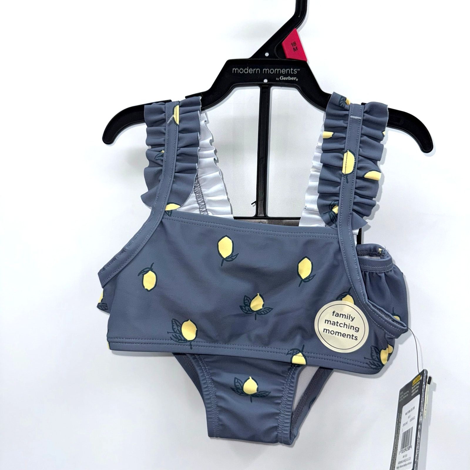Other NWT Gerber Modern Moments Girls 2-Piece Toddler Swimsuit 18m Size ONE SIZE - 1 Thumbnail