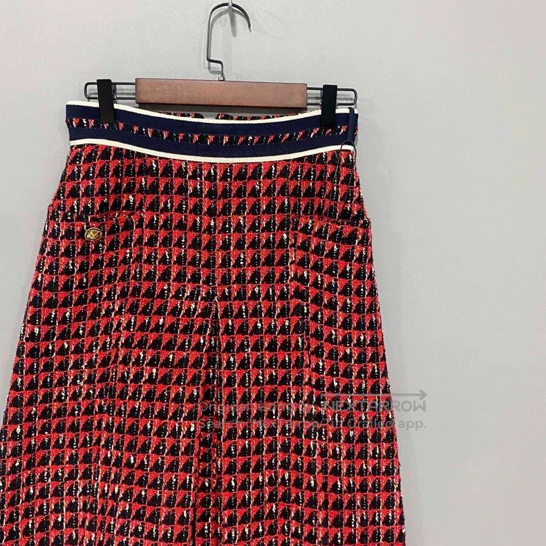 Gucci Gucci Thousand-bird check tweed skirt Size 25" / US 0 / IT 36 - 2 Thumbnail