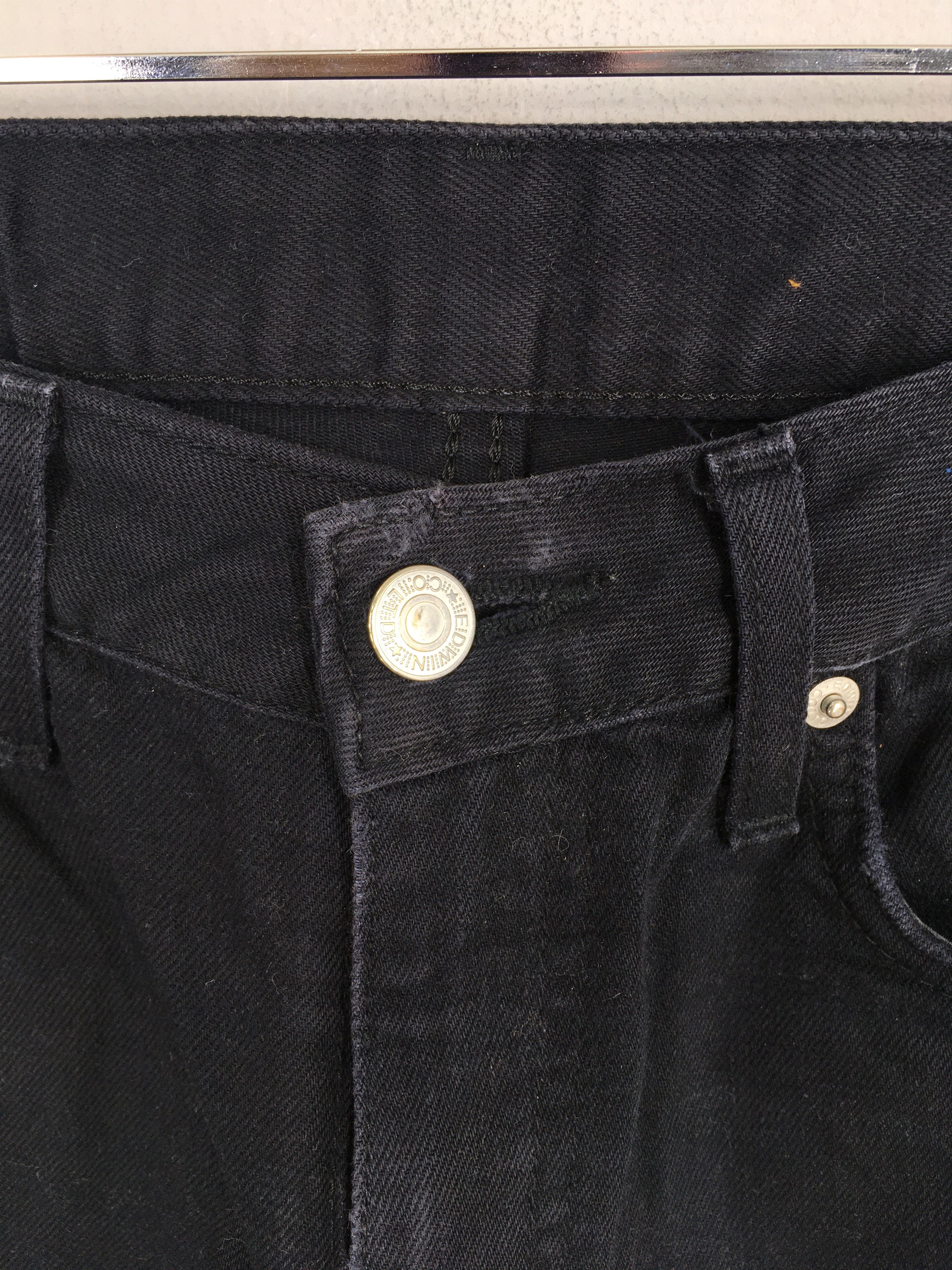 Edwin Size 28x28 Y2K Edwin E Function Japan Black Bootcut Denim Size US 28 / EU 44 - 5 Thumbnail