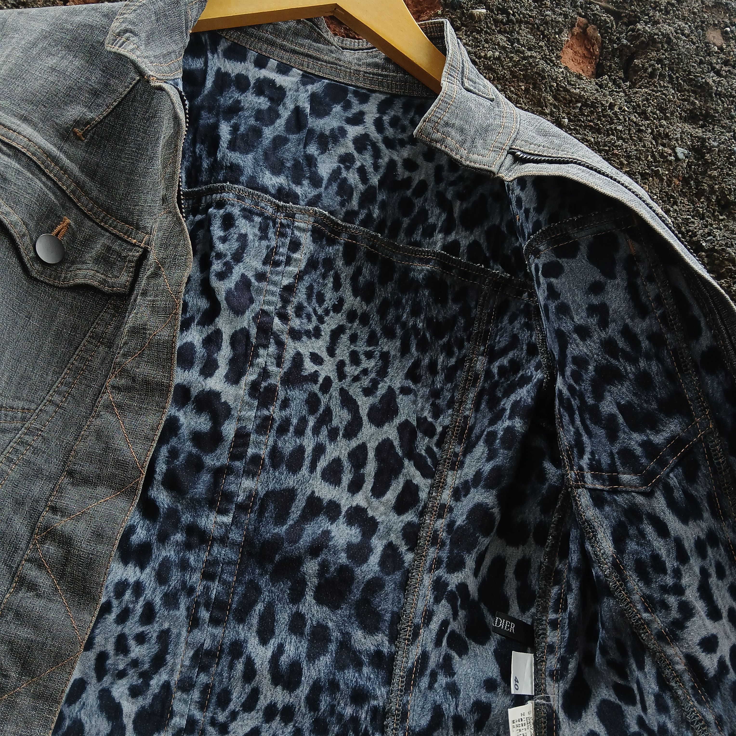 Japanese Brand Cordier japanese brand vkei style leopard denim jacket Size M / US 6-8 / IT 42-44 - 2 Thumbnail