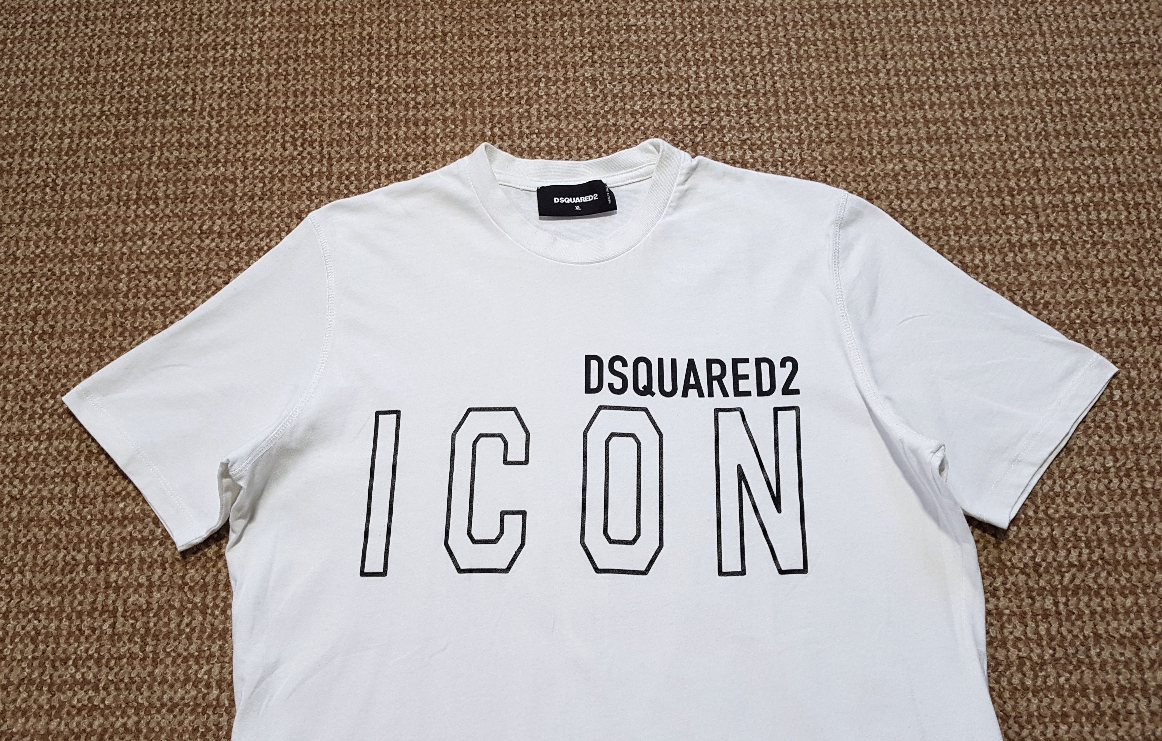 Dsquared2 DSQUARED2 Icon Outline Logo Cotton T-Shirt Tee sz XL Size US XL / EU 56 / 4 - 2 Thumbnail