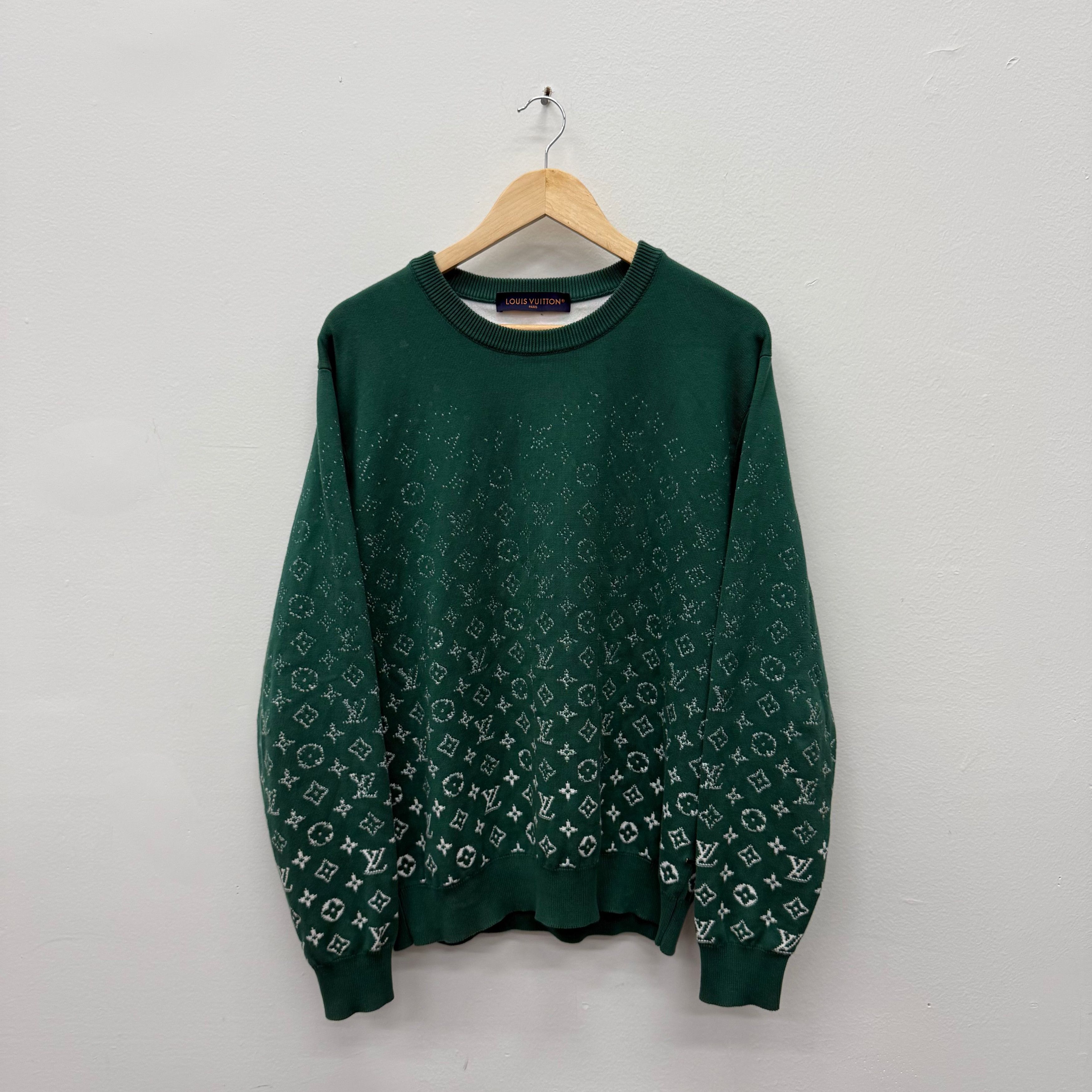 Louis Vuitton Louis Vuitton Monogram Crewneck Green - Size M Size US M / EU 48-50 / 2 - 1 Thumbnail