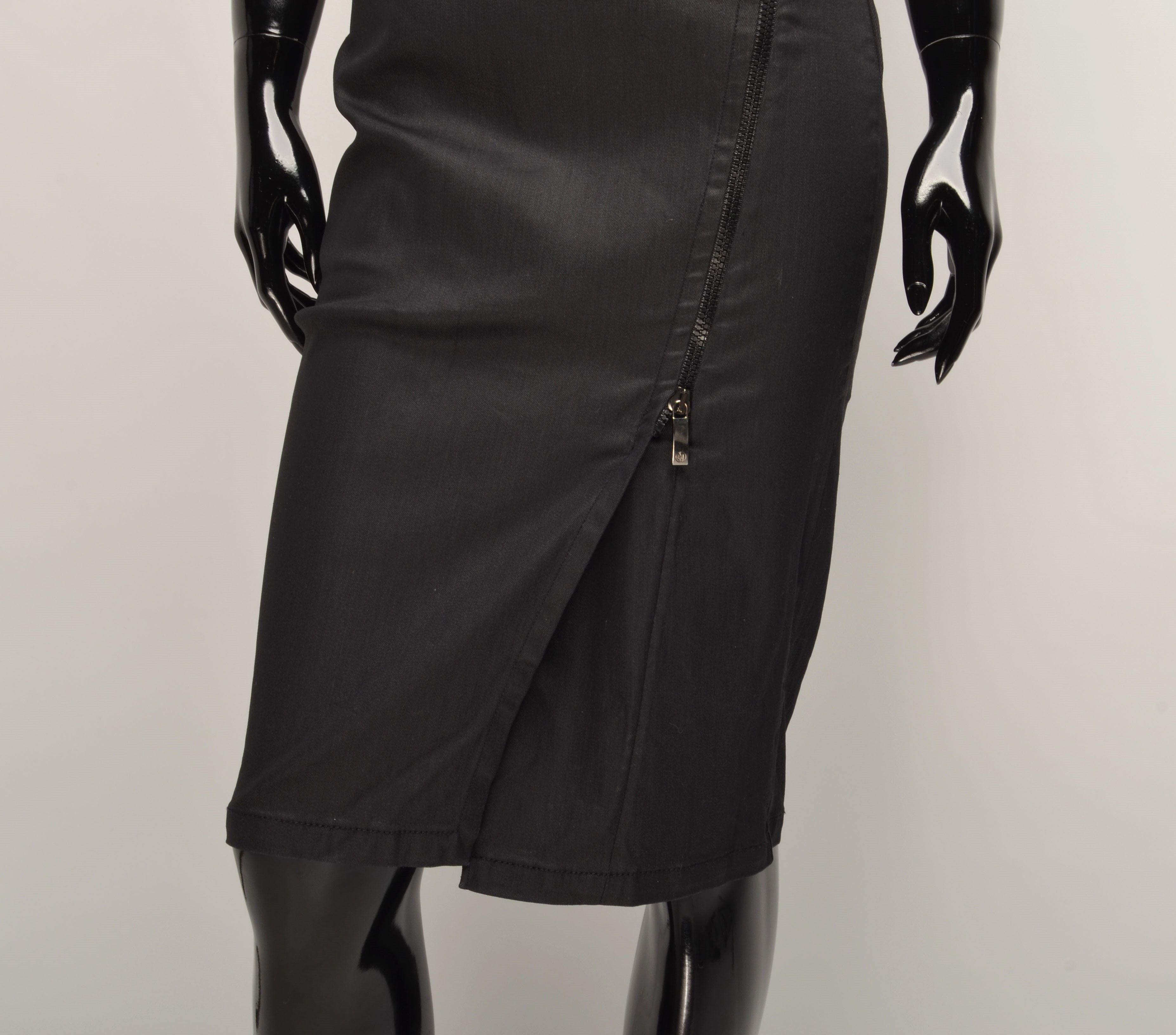 Armani Vintage Armani Jeans Y2K Grunge Glam Pencil Skirt Size 30" / US 8 / IT 44 - 3 Thumbnail