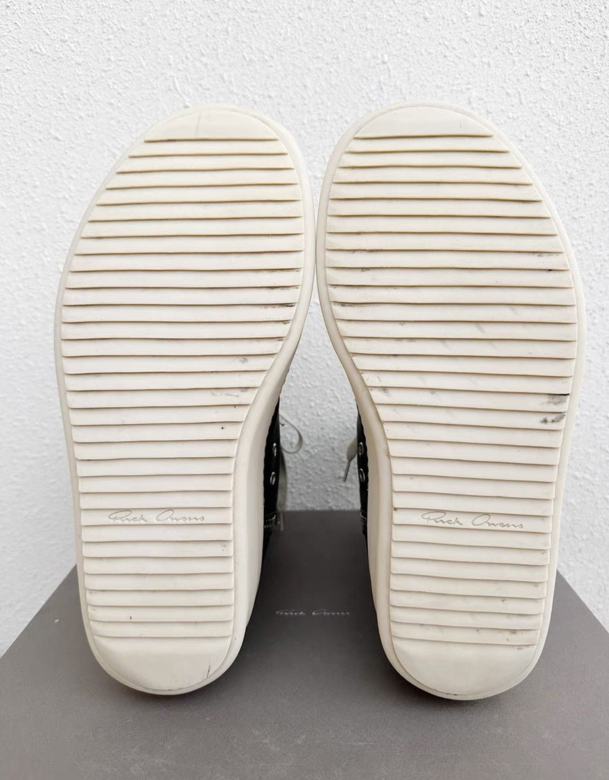 Rick Owens Rick Owens black and white Converse platform shoes Size US 11 / EU 44 - 8 Thumbnail
