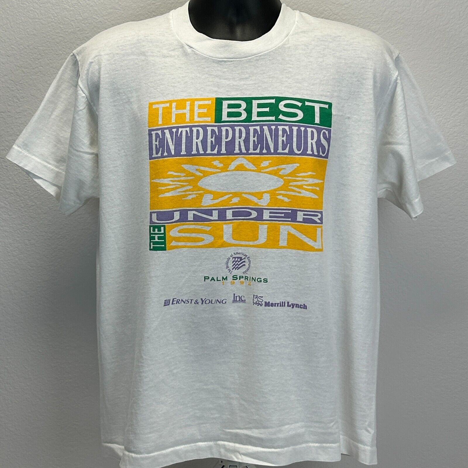 Vintage Vintage 90s The Best Entrepreneurs T Shirt XL X-Large Size US XL / EU 56 / 4 - 2 Thumbnail