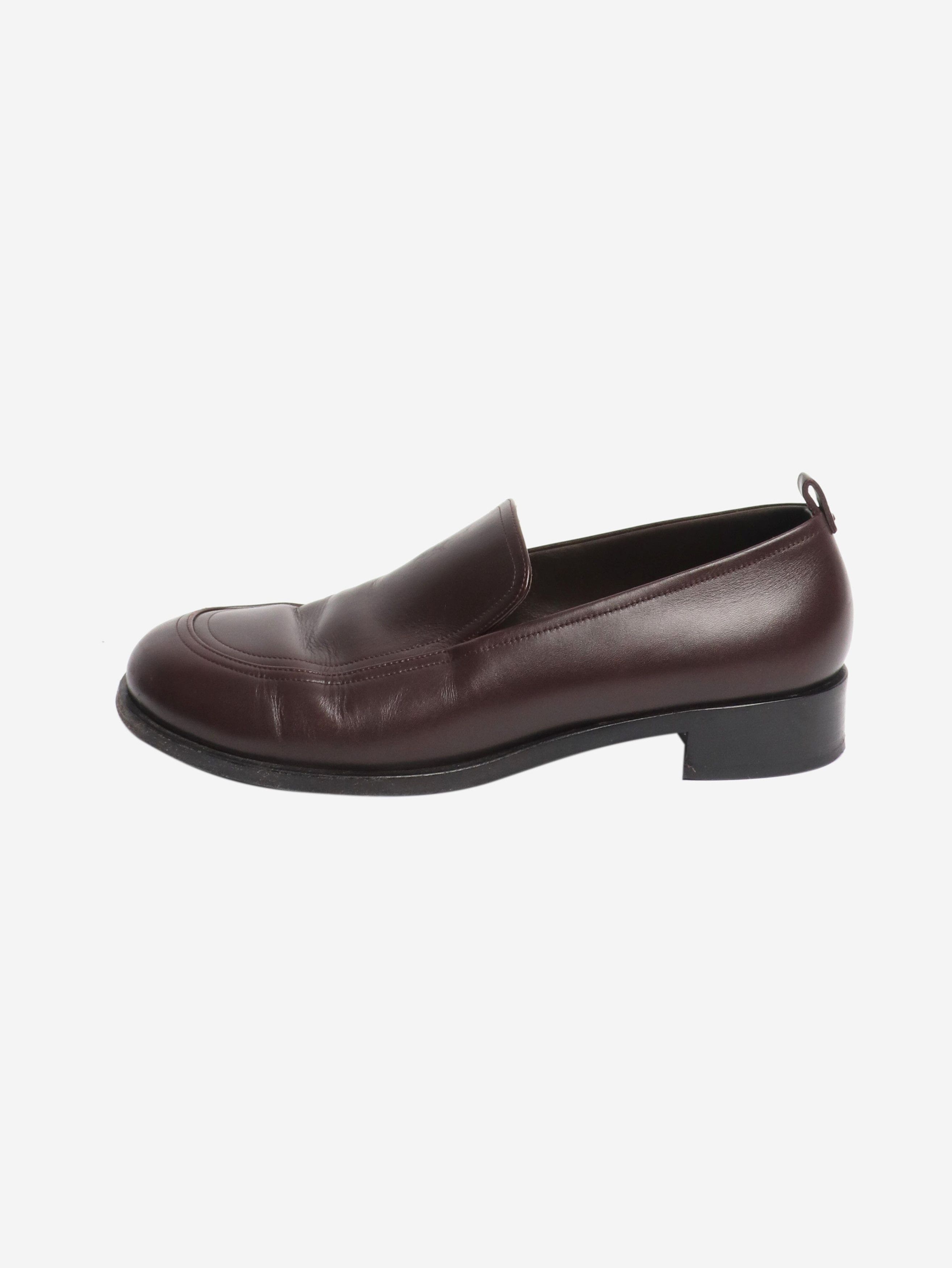 The Row Oxblood leather loafers - EU 40.5 Size US 9 / IT 39 - 1 Thumbnail