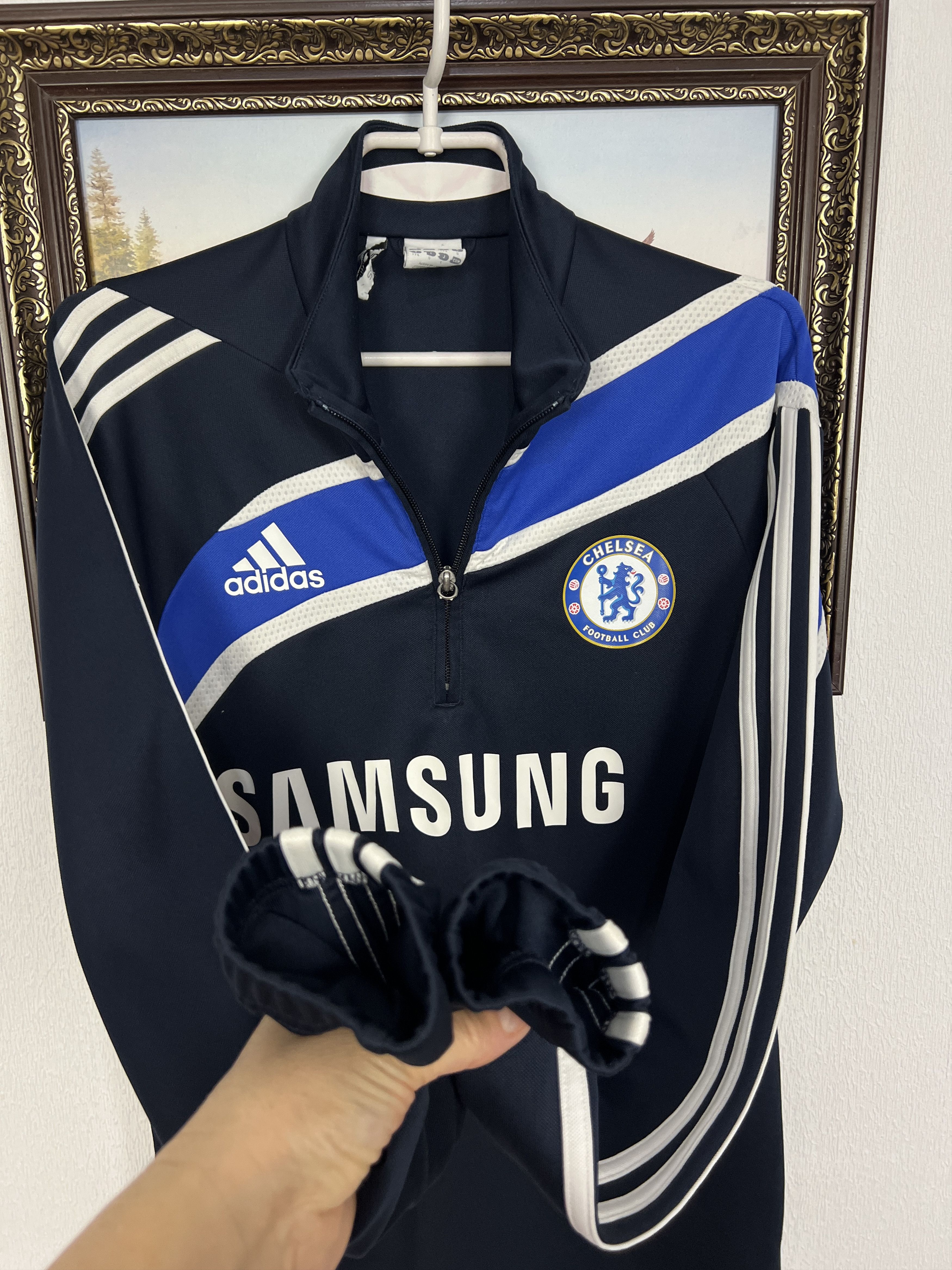 Adidas Vintage Chelsea Football Jacket Soccer Sweatshirt Track Top Size US M / EU 48-50 / 2 - 5 Thumbnail