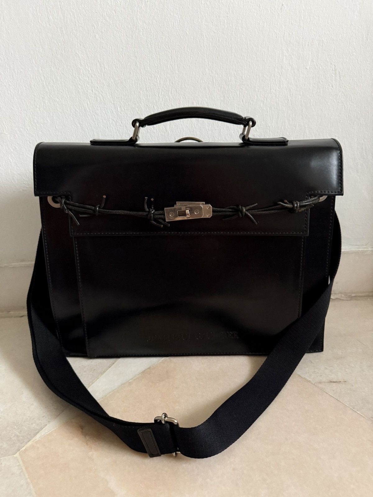 Jean Paul Gaultier Rare Jean paul gaultier black birkin briefcase Size ONE SIZE - 8 Thumbnail