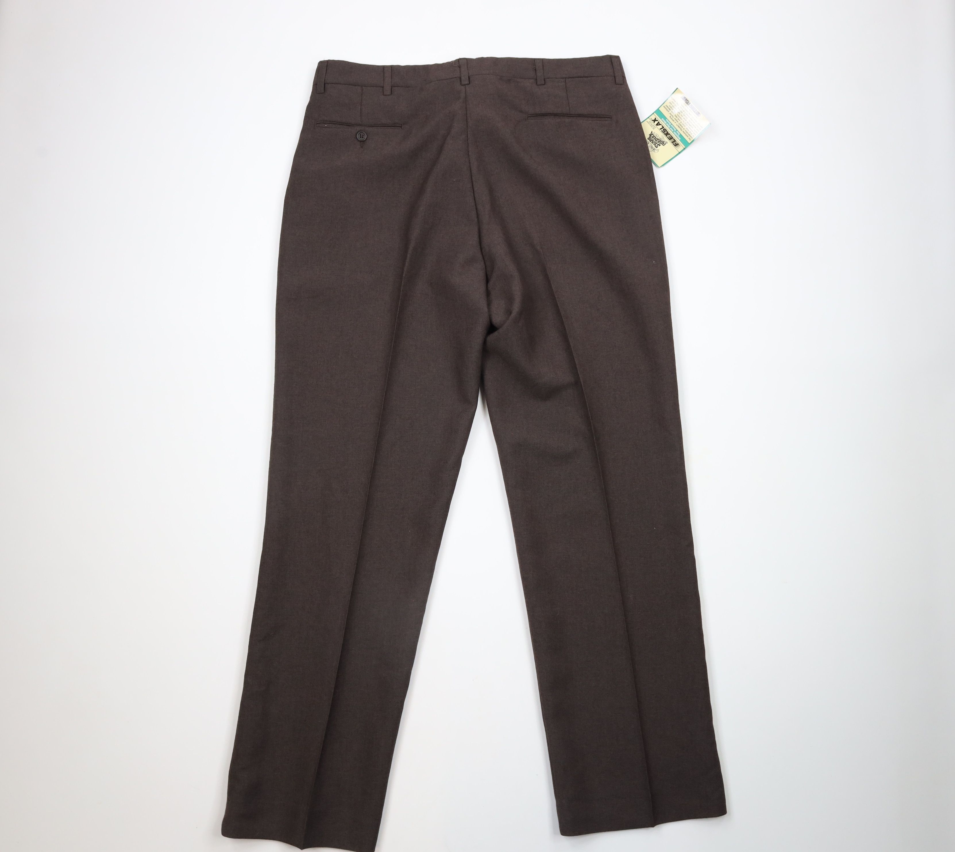 Vintage Deadstock Vintage 70s Streetwear Bell Bottoms Pants Brown Size US 38 / EU 54 - 7 Thumbnail
