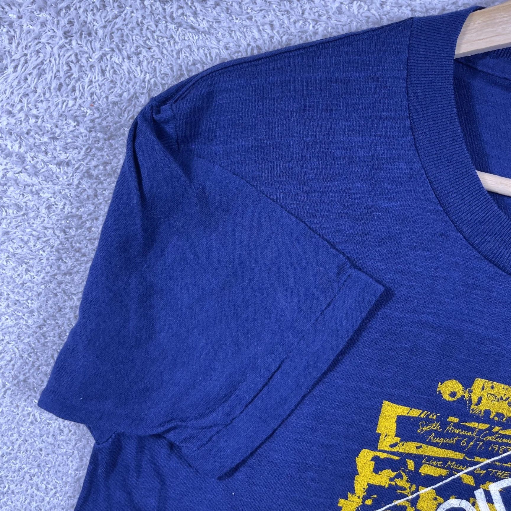 Vintage VINTAGE Healthknit T-Shirt Punk 80s Void Band Adult Large Blue USA Shirt Men Regular Size L Short Sleeve Crew Neck Graphic Print Size US L / EU 52-54 / 3 - 7 Thumbnail
