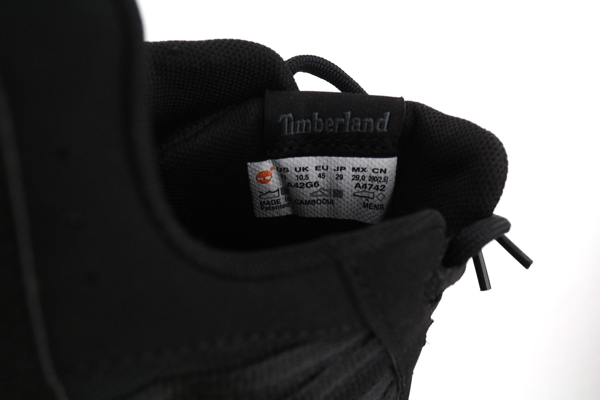 Timberland A42G6-A4742 EU45/46 Black Textile Sneakers 81142 Size US 12.5 / EU 45-46 - 12 Thumbnail