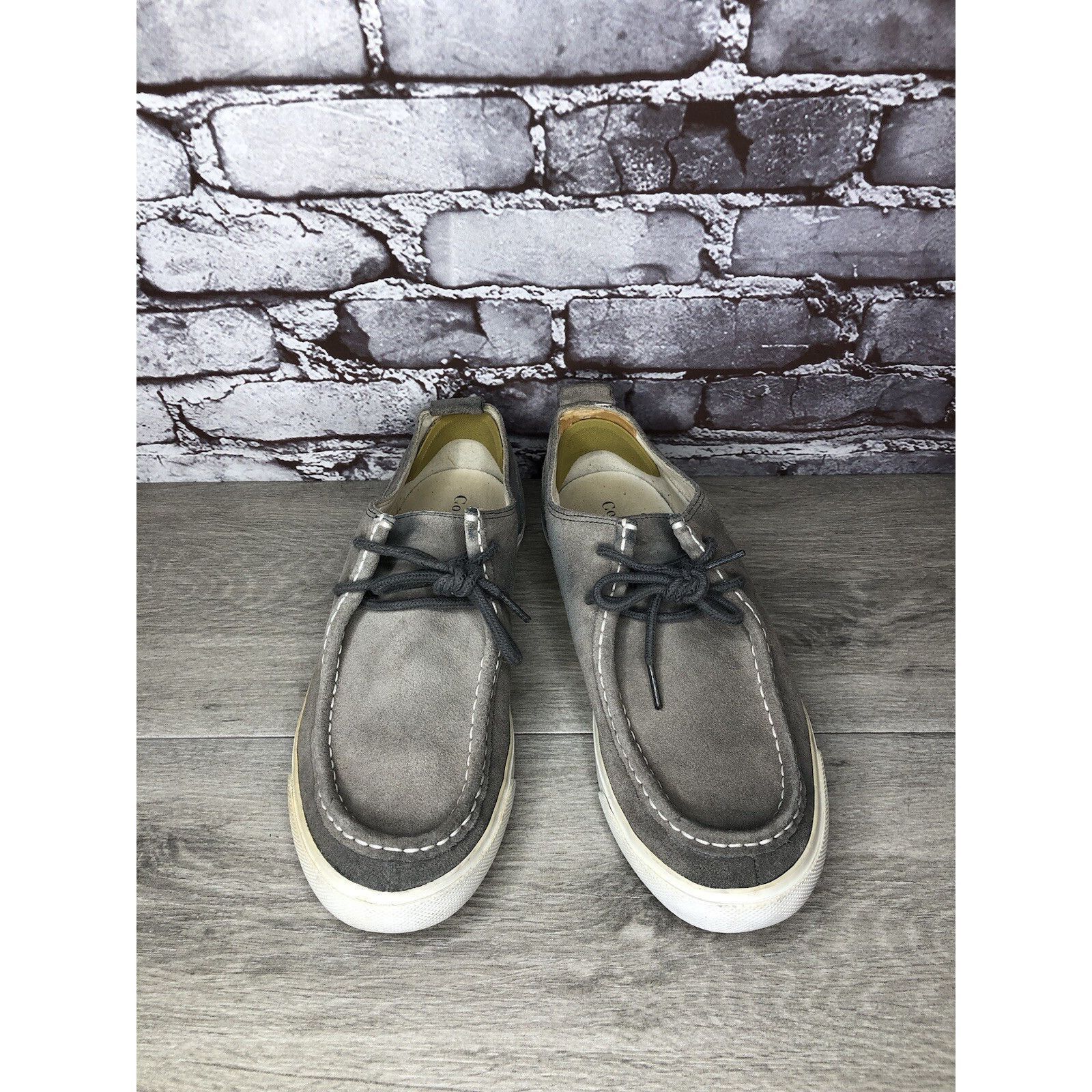 Cole Haan Cole Haan Air Berge Gray Suede Moc Toe Lace Up Sneaker Shoes Size US 10 / EU 43 - 11 Thumbnail