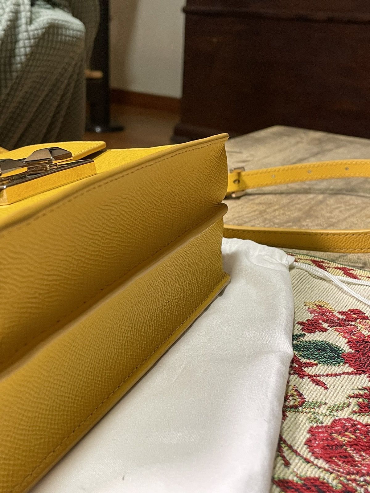 Furla Furla Bella Mini Top Handle Bag – Sunflower Yellow Size ONE SIZE - 14 Thumbnail