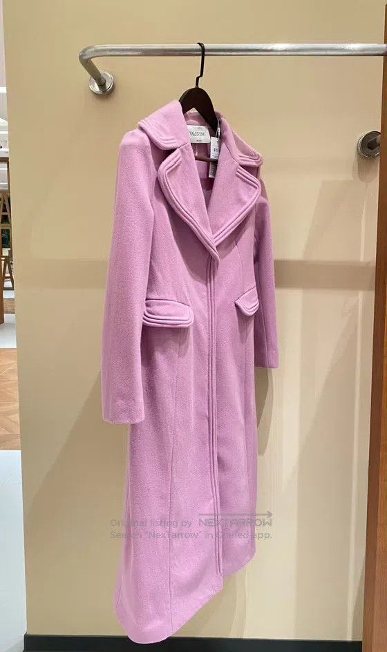 Valentino Valentino Pink-purple long coat Size S / US 4 / IT 40 - 2 Thumbnail