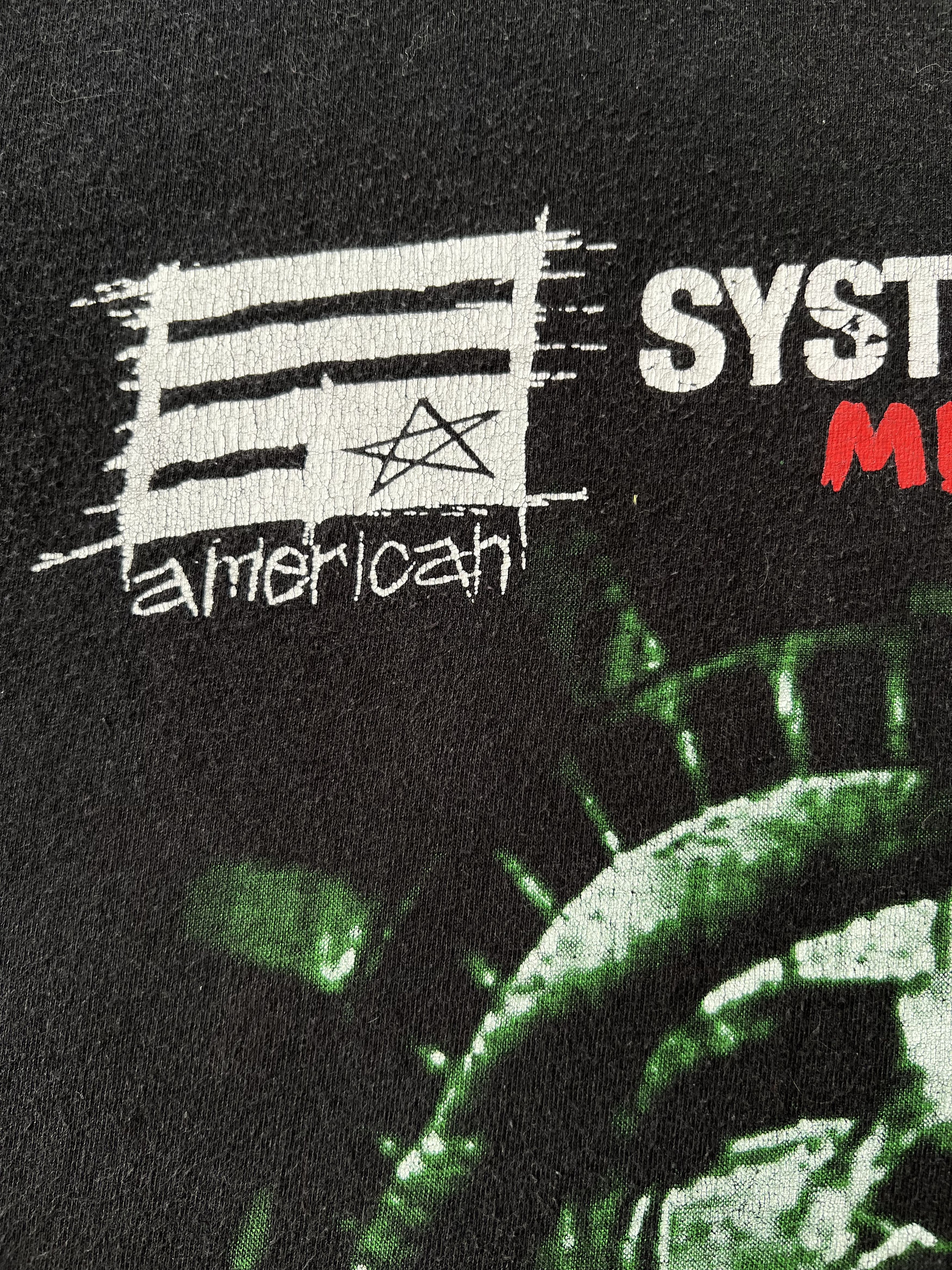 Band Tees Vintage 2000s System of a Down Mezmerize Black T-shirt Size US M / EU 48-50 / 2 - 7 Thumbnail