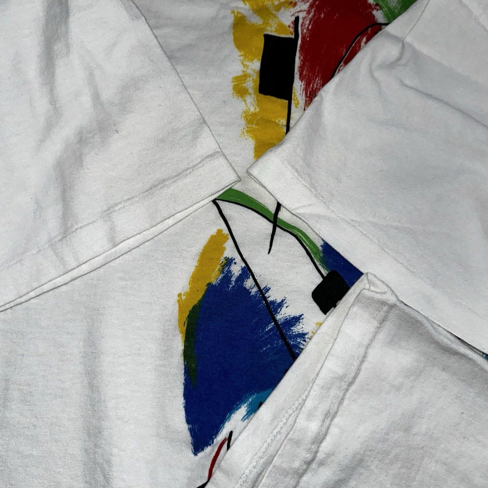 Disney VINTAGE Disney Mickey Mouse T-Shirt Short Sleeve White L Crew Neck Men 90s Vintage Graphic Print Shirt Size US L / EU 52-54 / 3 - 7 Thumbnail