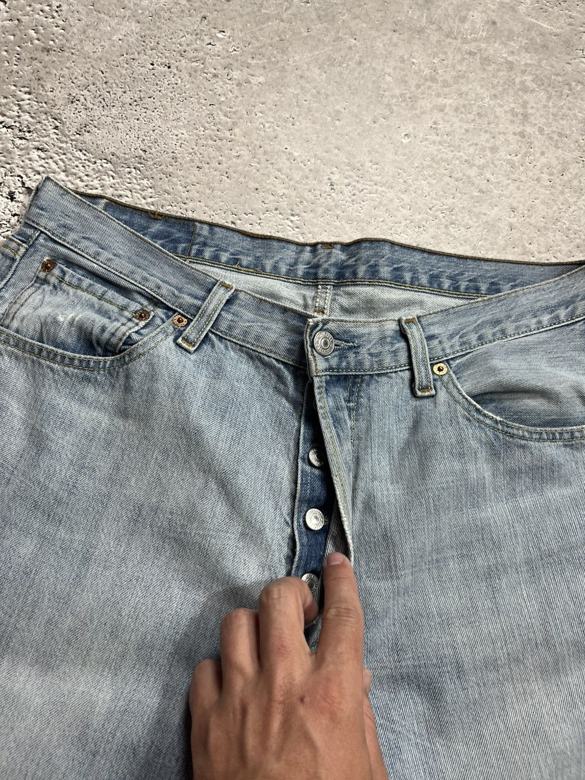 Levi's Levi’s 501 Jeans 34x34 Made in Poland Light Wash Vintage Size US 34 / EU 50 - 13 Thumbnail