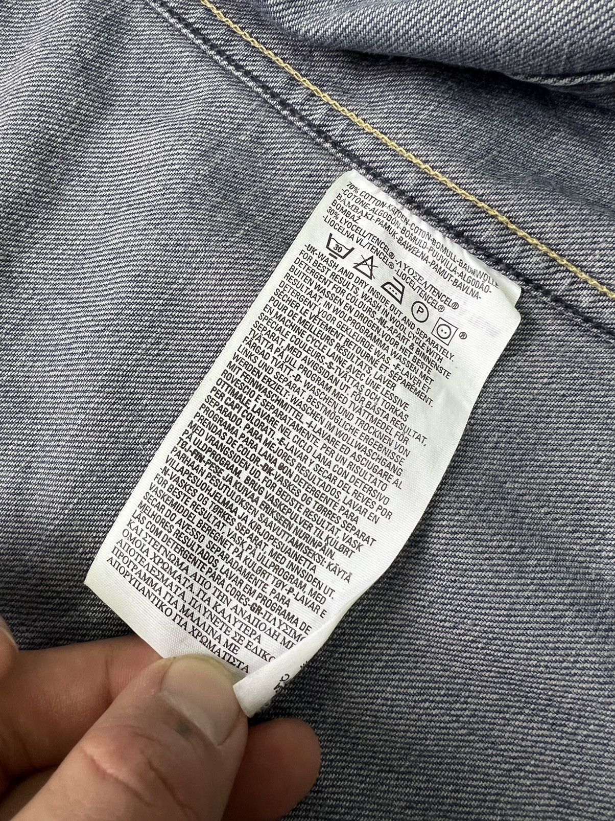 Levi's × Levi's Vintage Clothing × Vintage Levis Engineered Jeans Snap Button Denim Jacket Size US XL / EU 56 / 4 - 10 Thumbnail